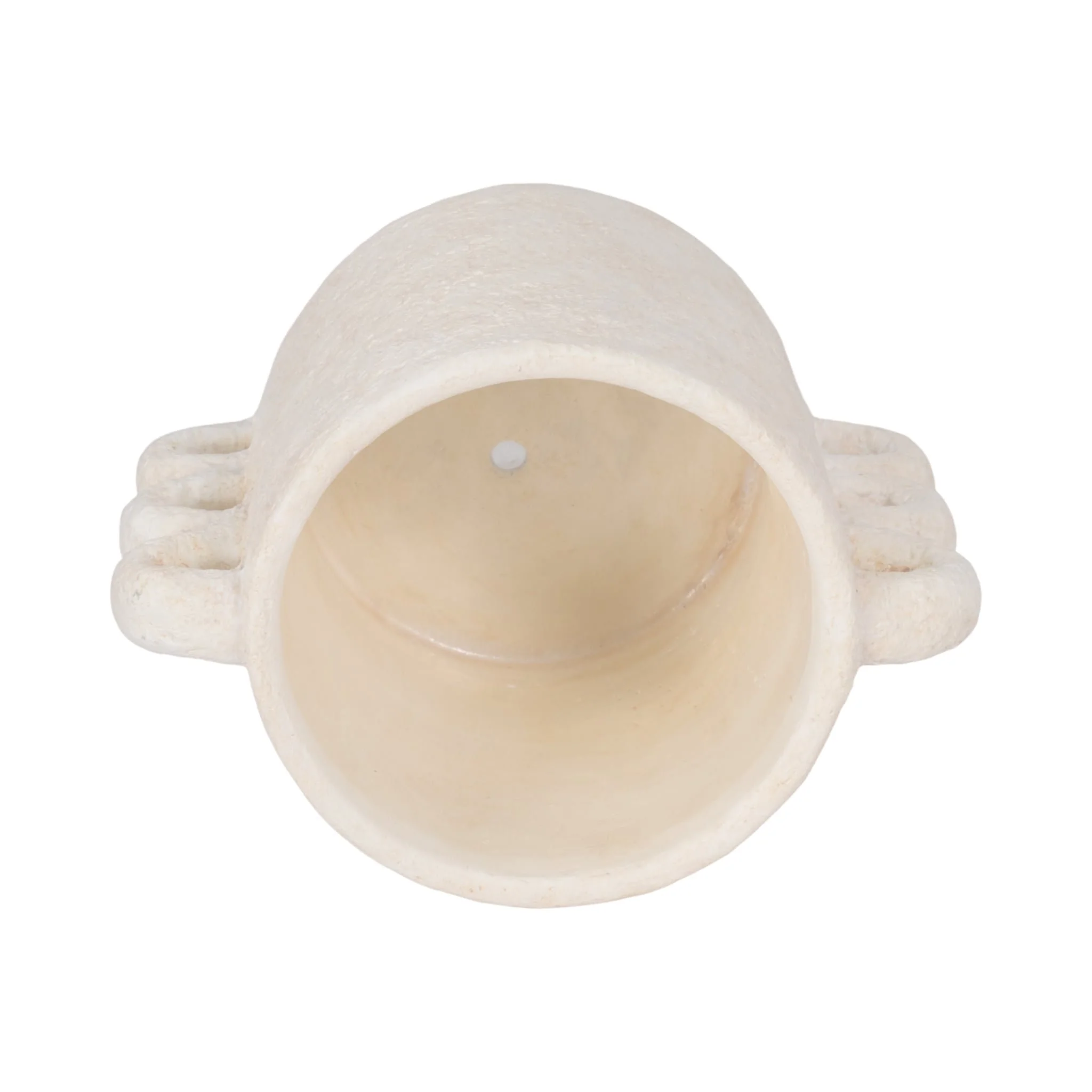 10" Arch Handle Planter, White - Image 5