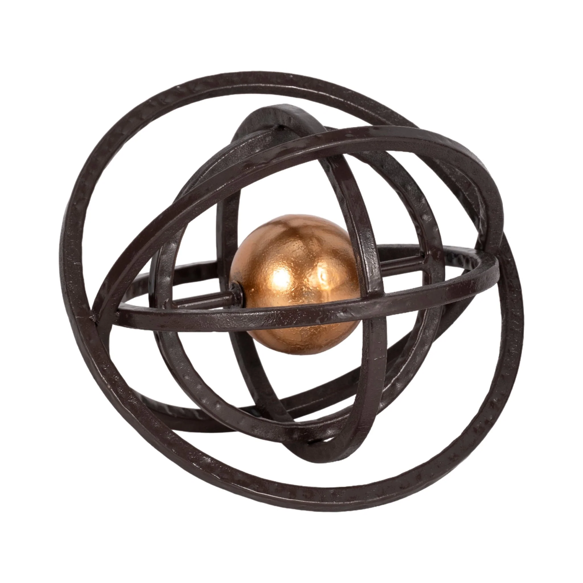 10" Armillary Orb, Black/gold - Image 2