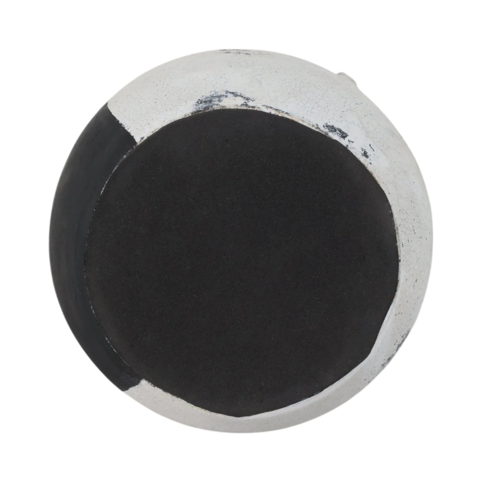 10" Black Patch Modern Terracotta Vase, Ivory/blk - Image 7