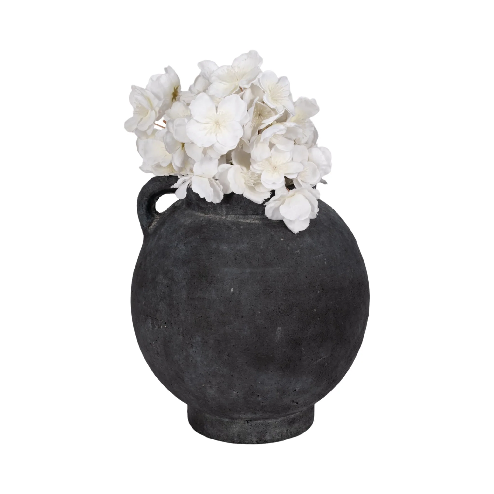 10" Bulbous Jug With Handle, Black - Image 2