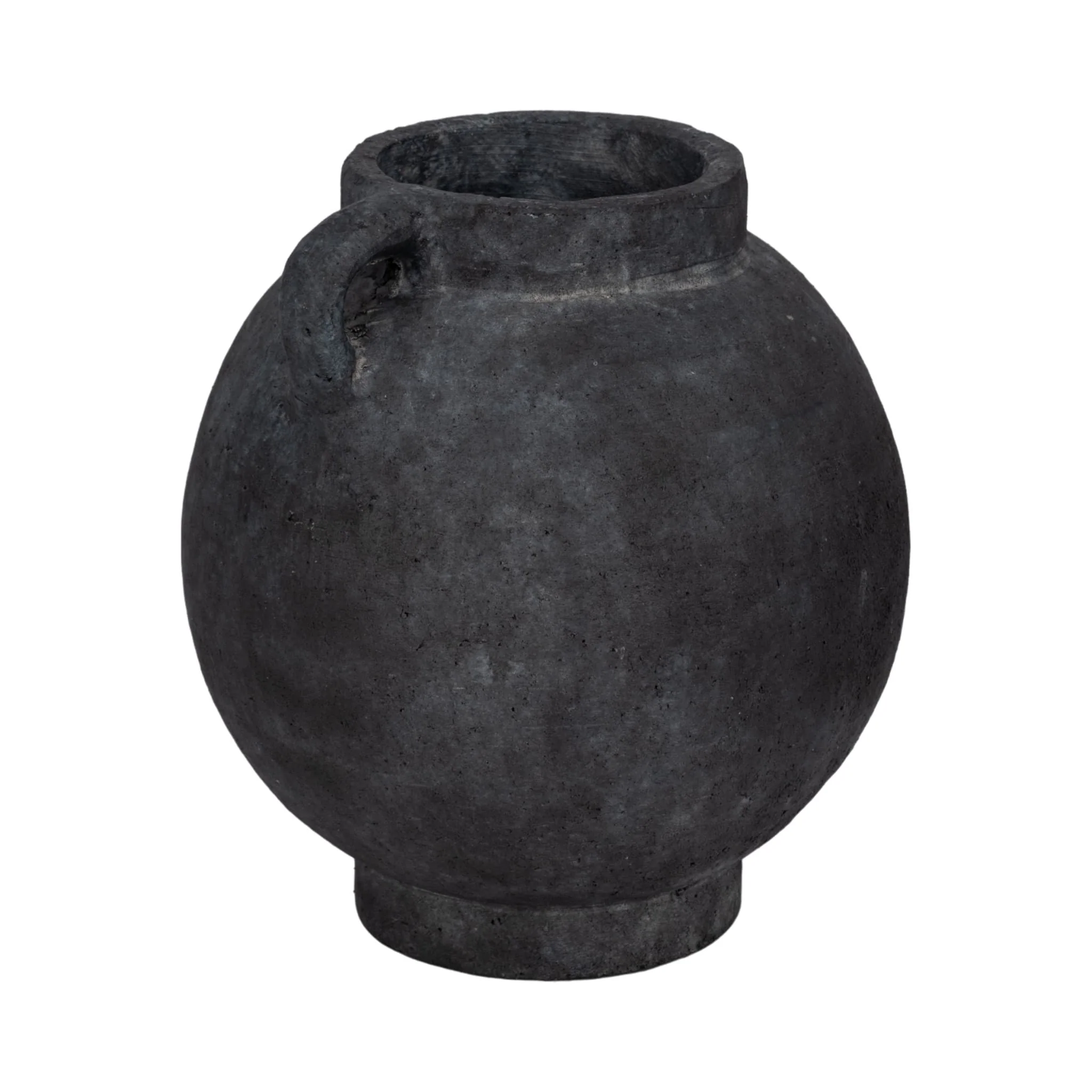 10" Bulbous Jug With Handle, Black - Image 3