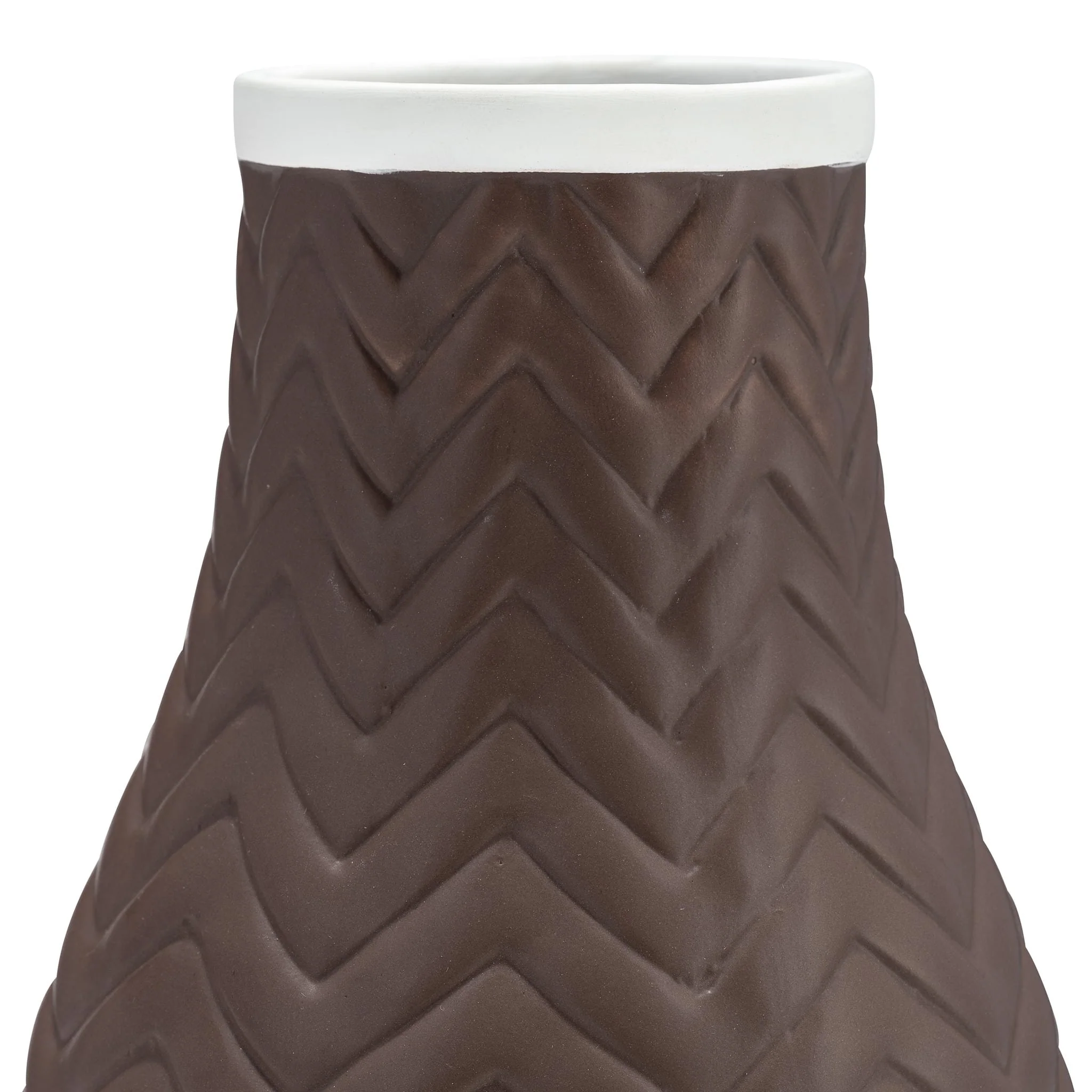 10" Chevron Vase, Java - Image 4