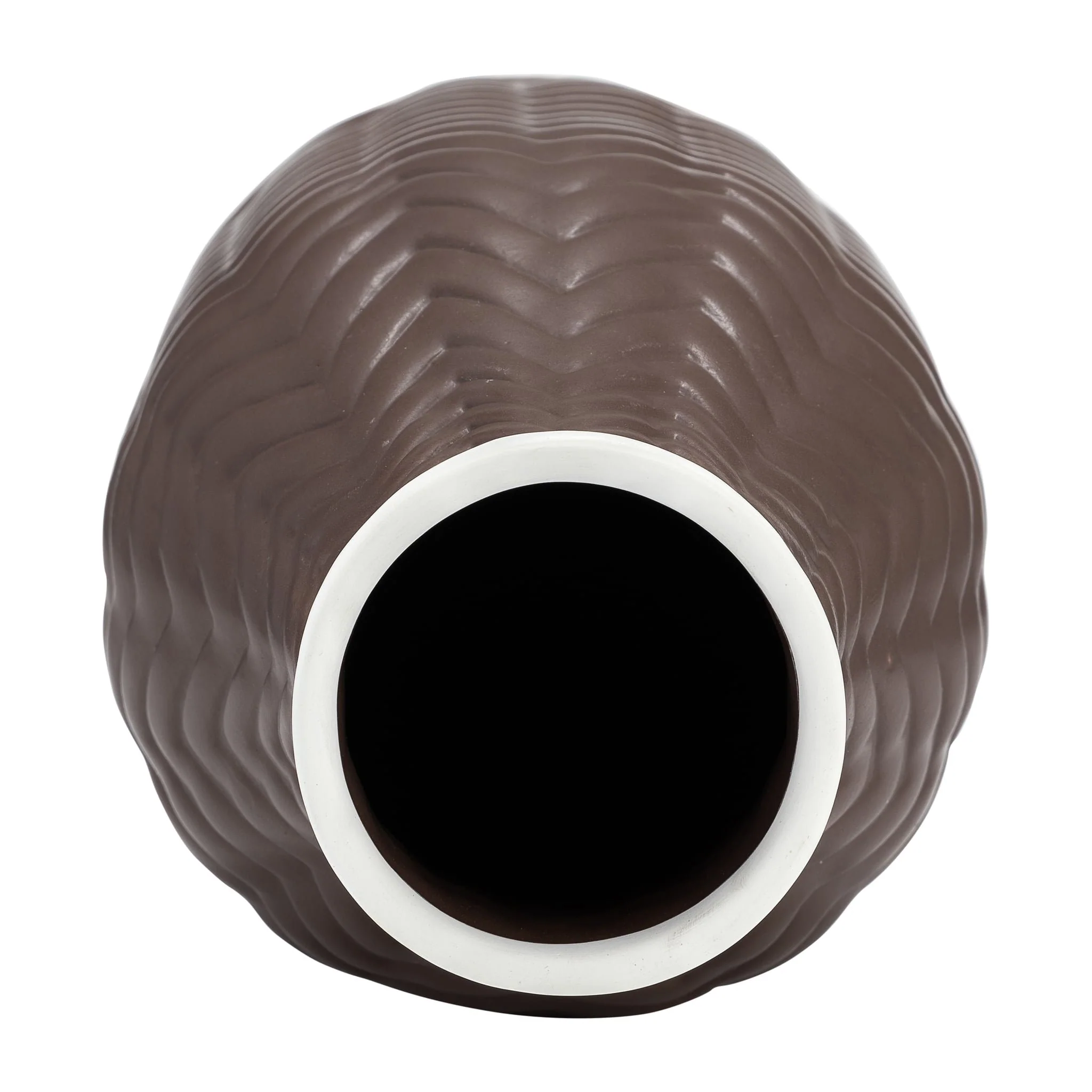 10" Chevron Vase, Java - Image 5