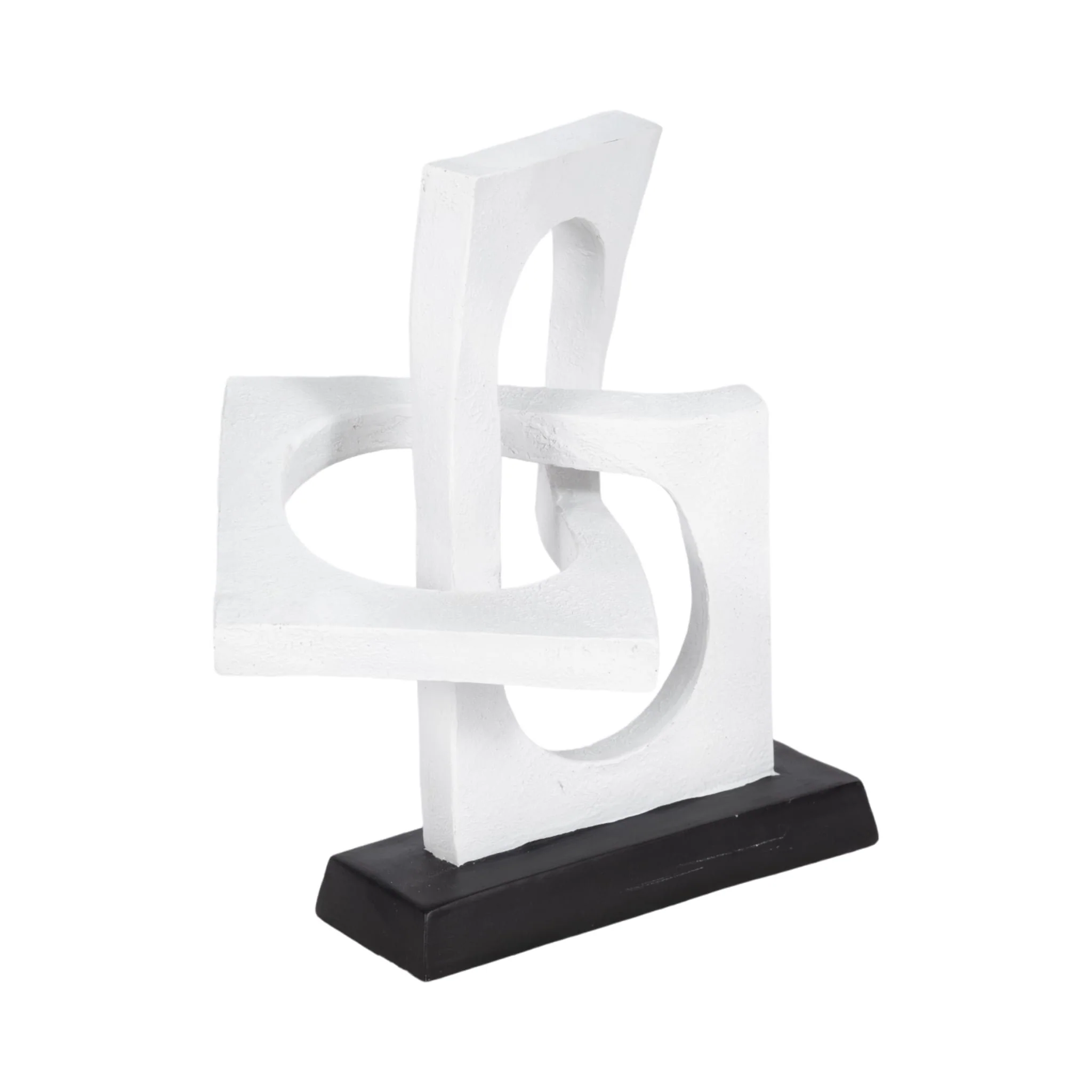 10" Links Sculpture Volcano Texture, White/black - Image 2