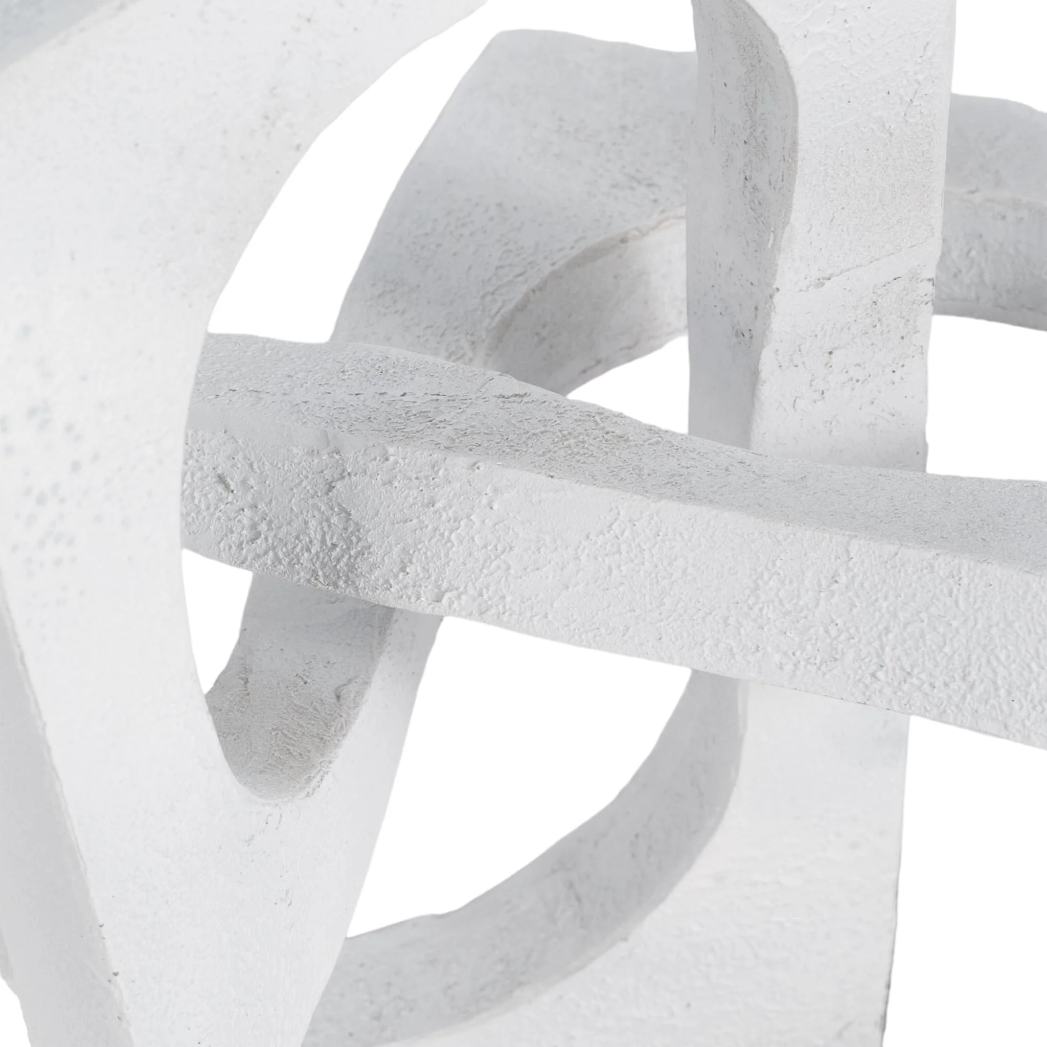 10" Links Sculpture Volcano Texture, White/black - Image 5
