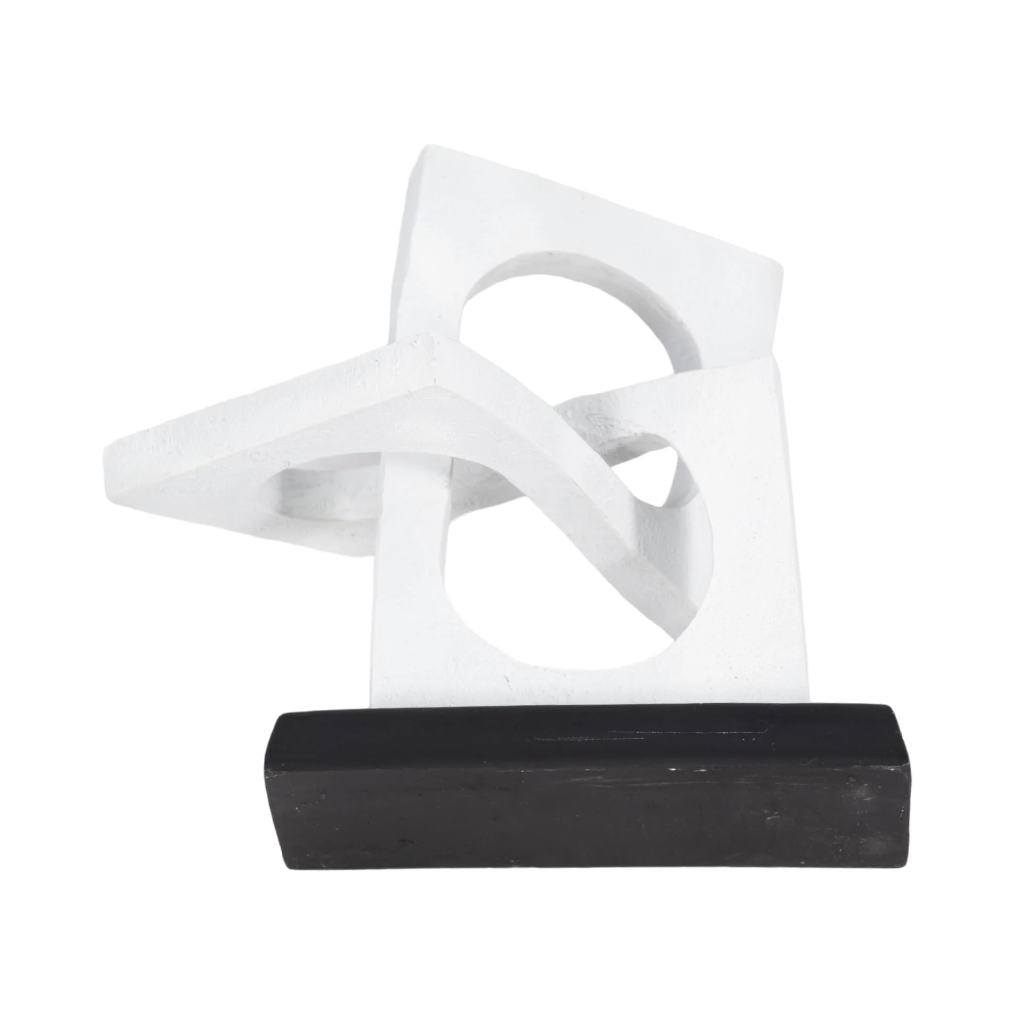 10" Links Sculpture Volcano Texture, White/black - Image 7