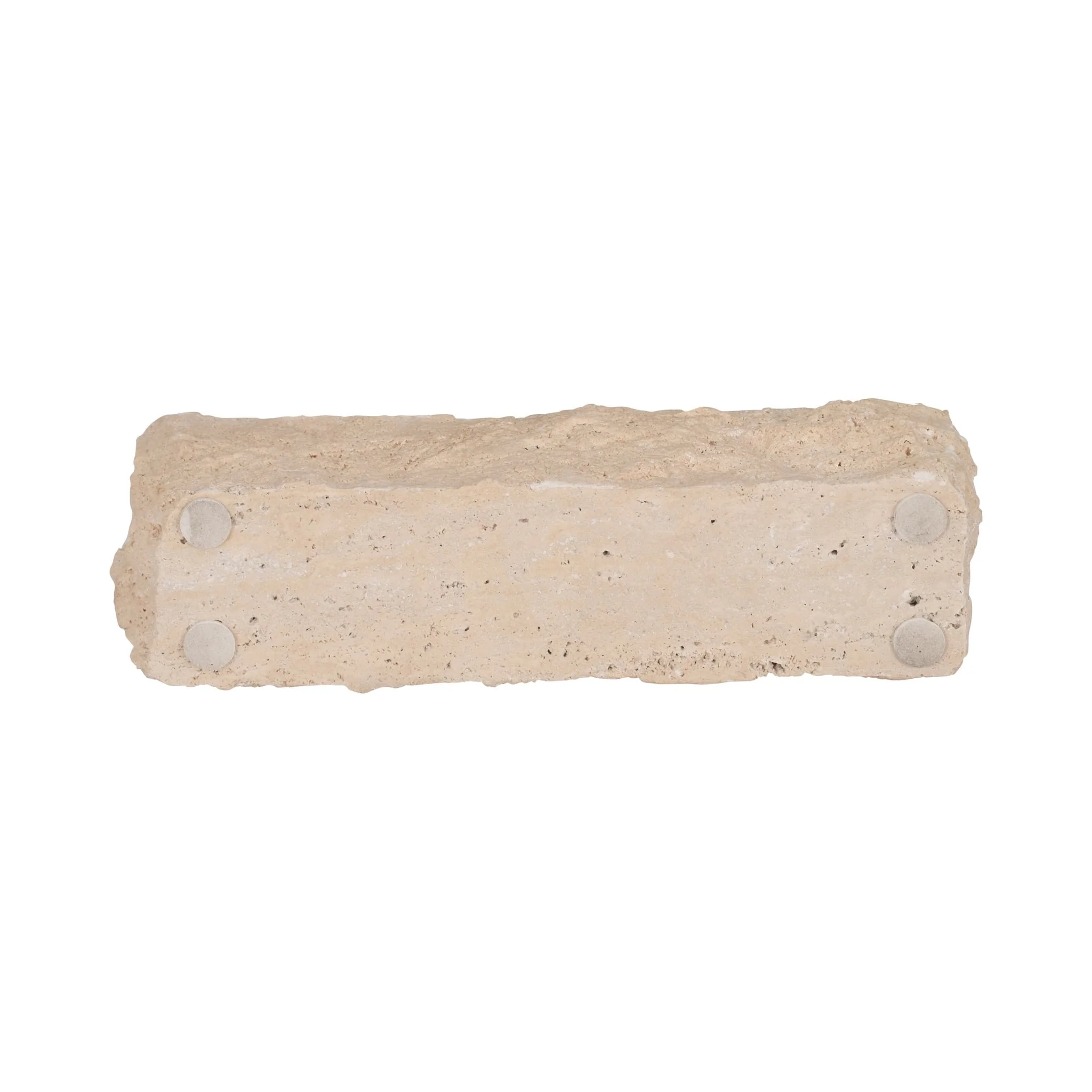 10" Live Edge Travertine 4-taper Candle Holder, Ta - Image 7