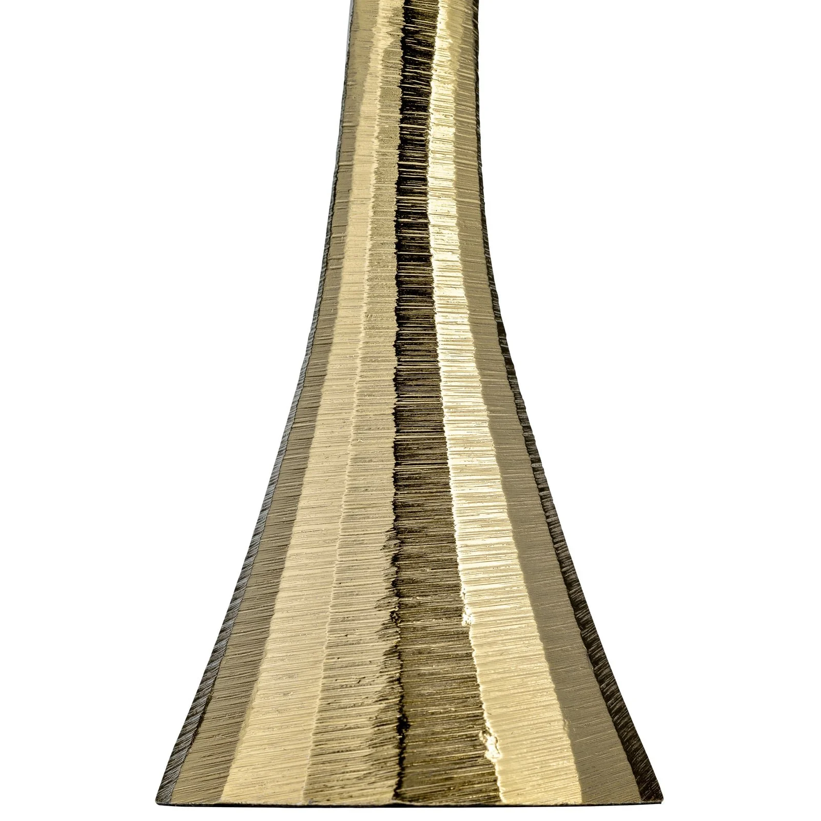 10" Metal, Taper Candle Holder, Brass - Image 4