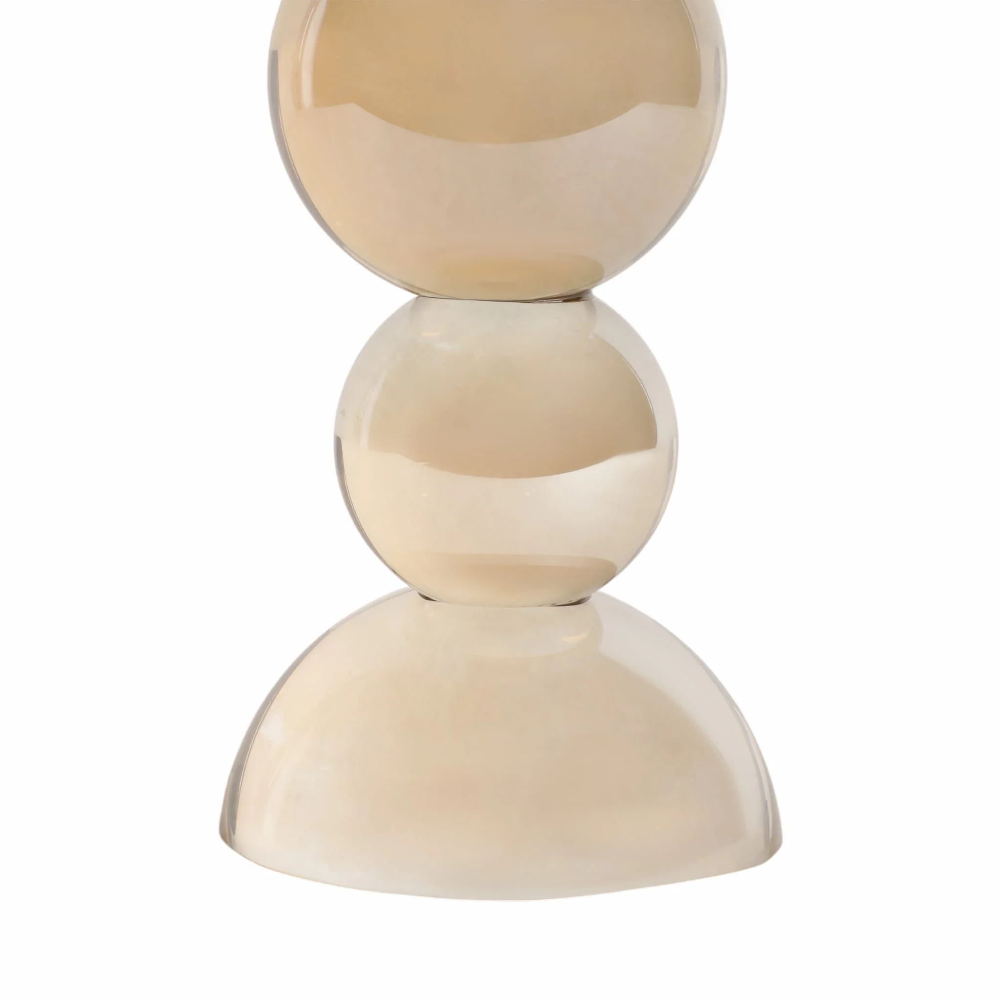 10" Multi Bubble Crystal Candle Holder W/ Taper, A - Image 4
