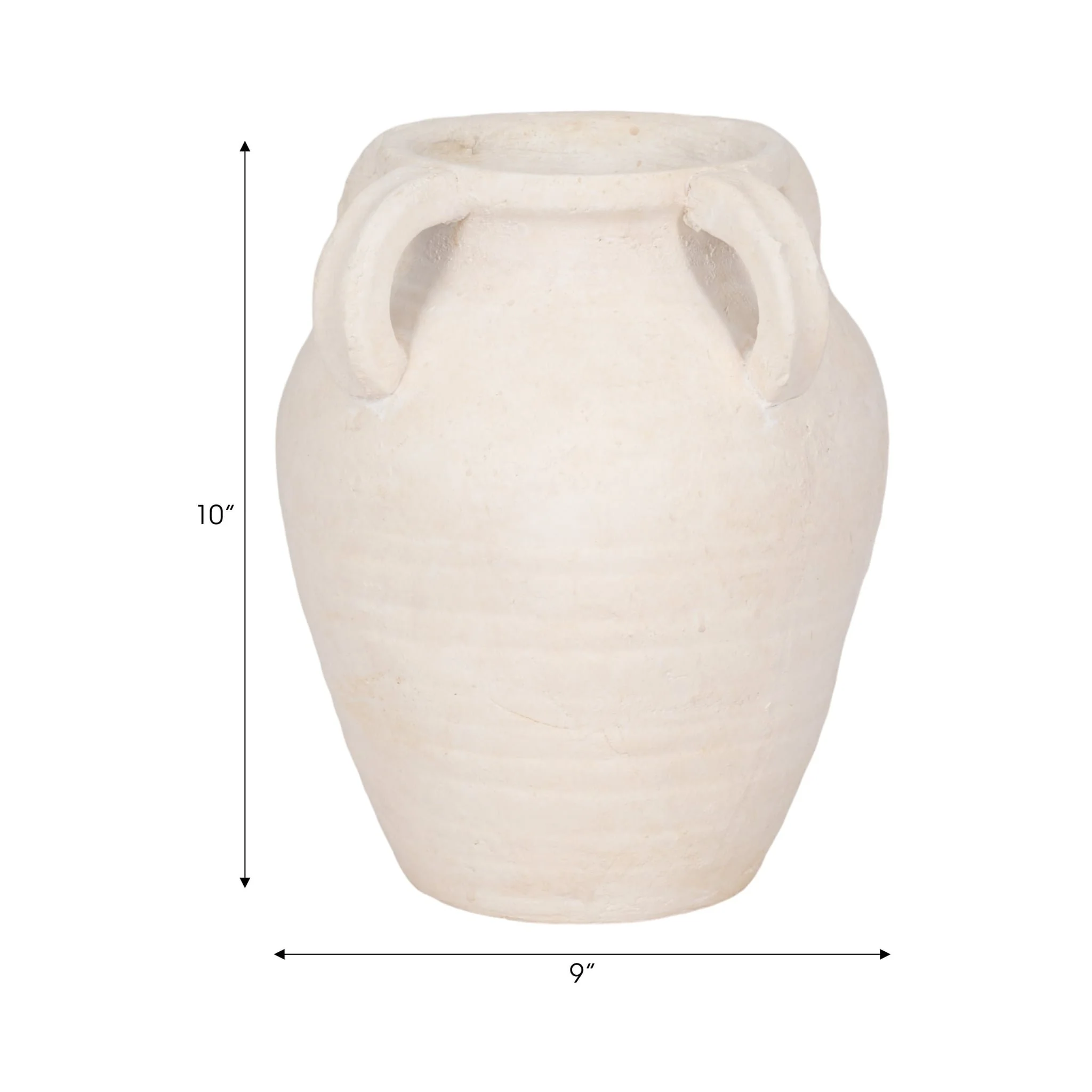 10" Multi Handle Jug, White - Image 8