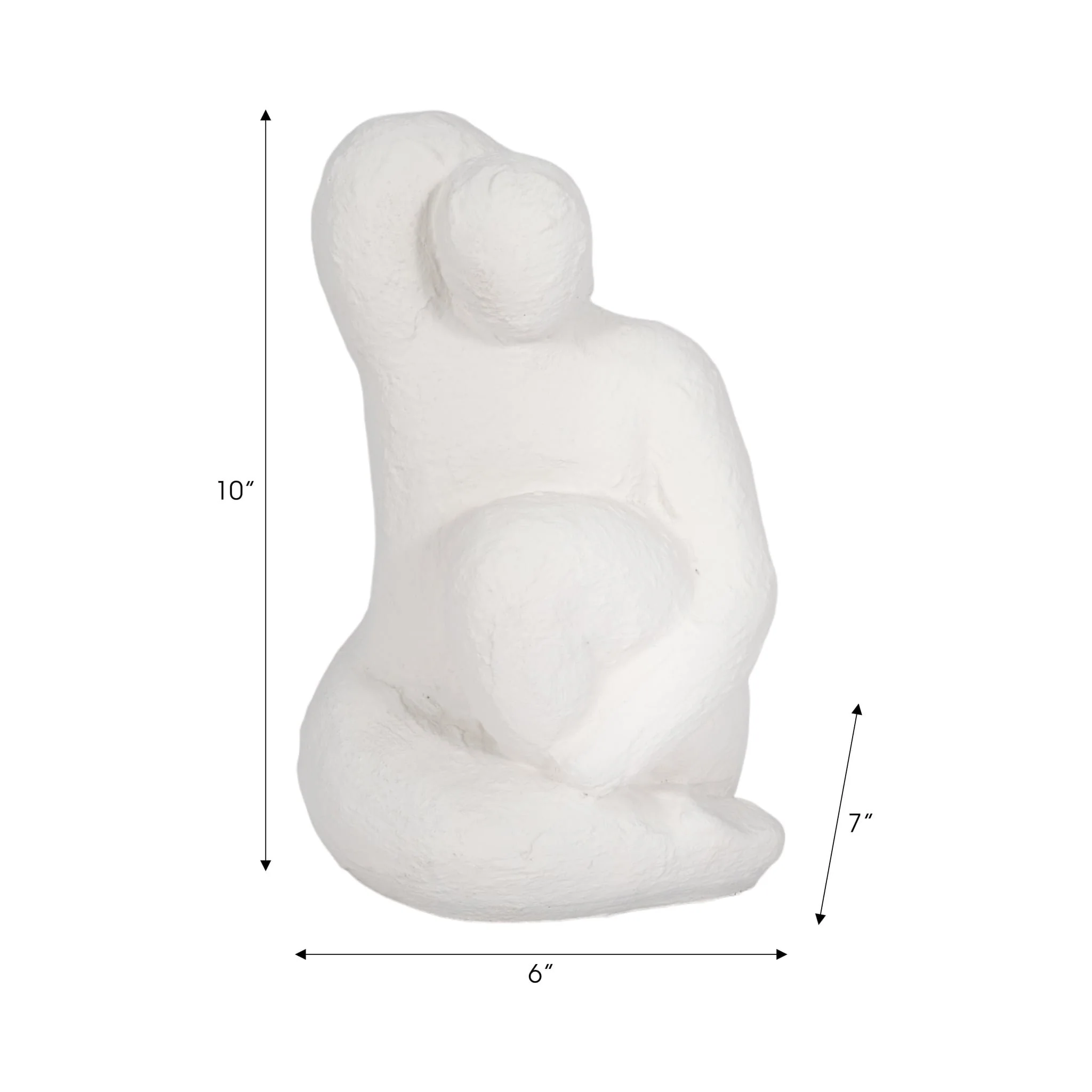 10" Raised Arm Posing Figure, White - Image 9