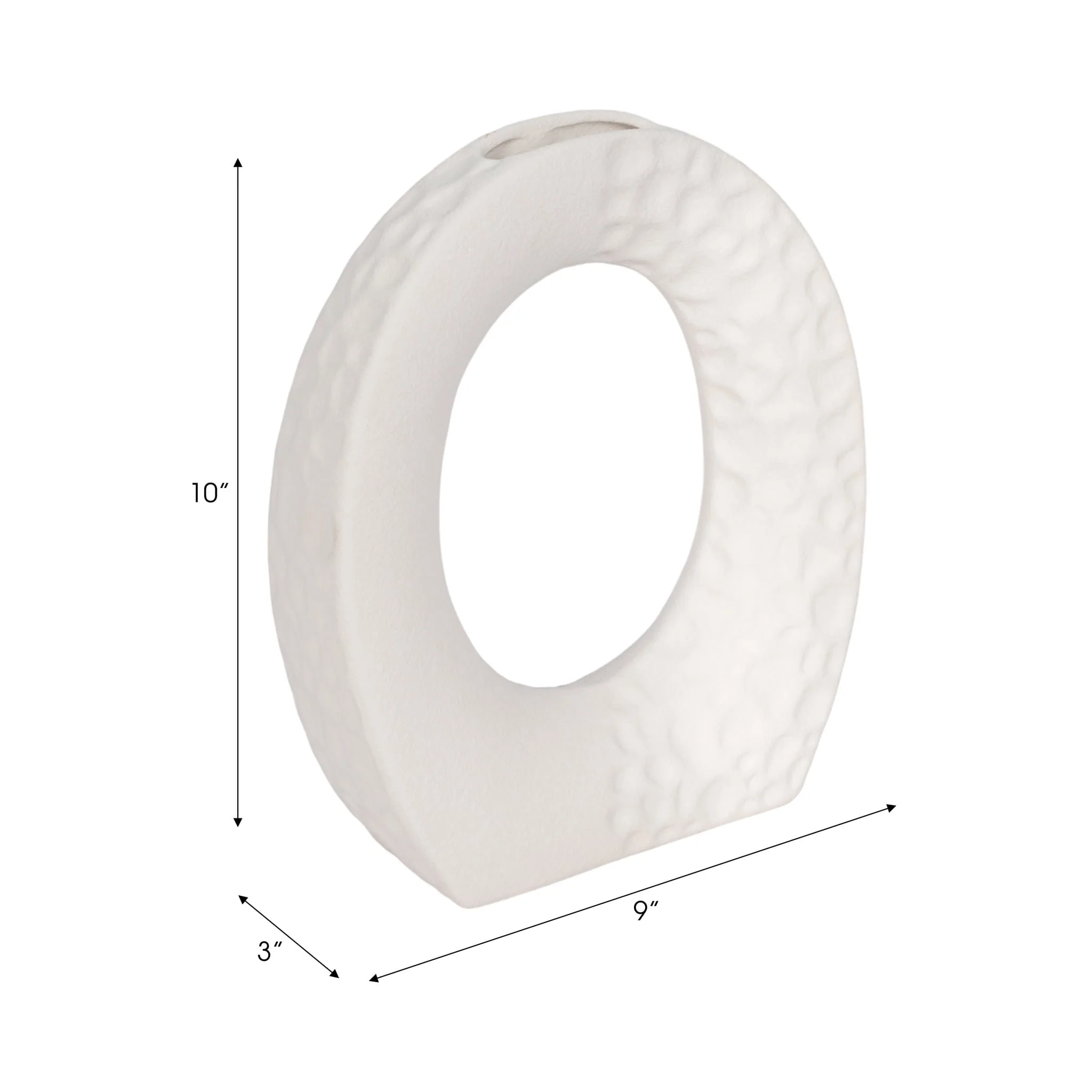 10" Rough Finish Open Cut-out With Vase Opening, W - Image 8