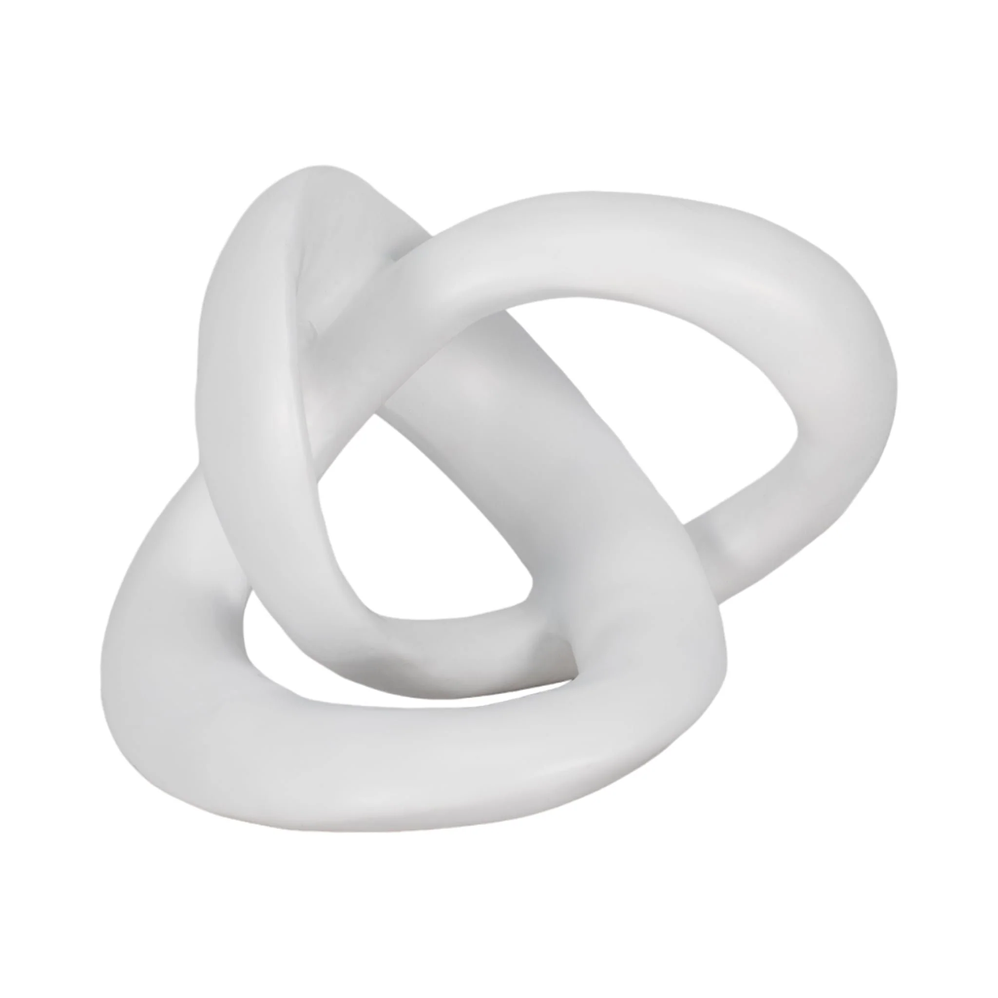 10" Sculptured Knot, White - Image 2