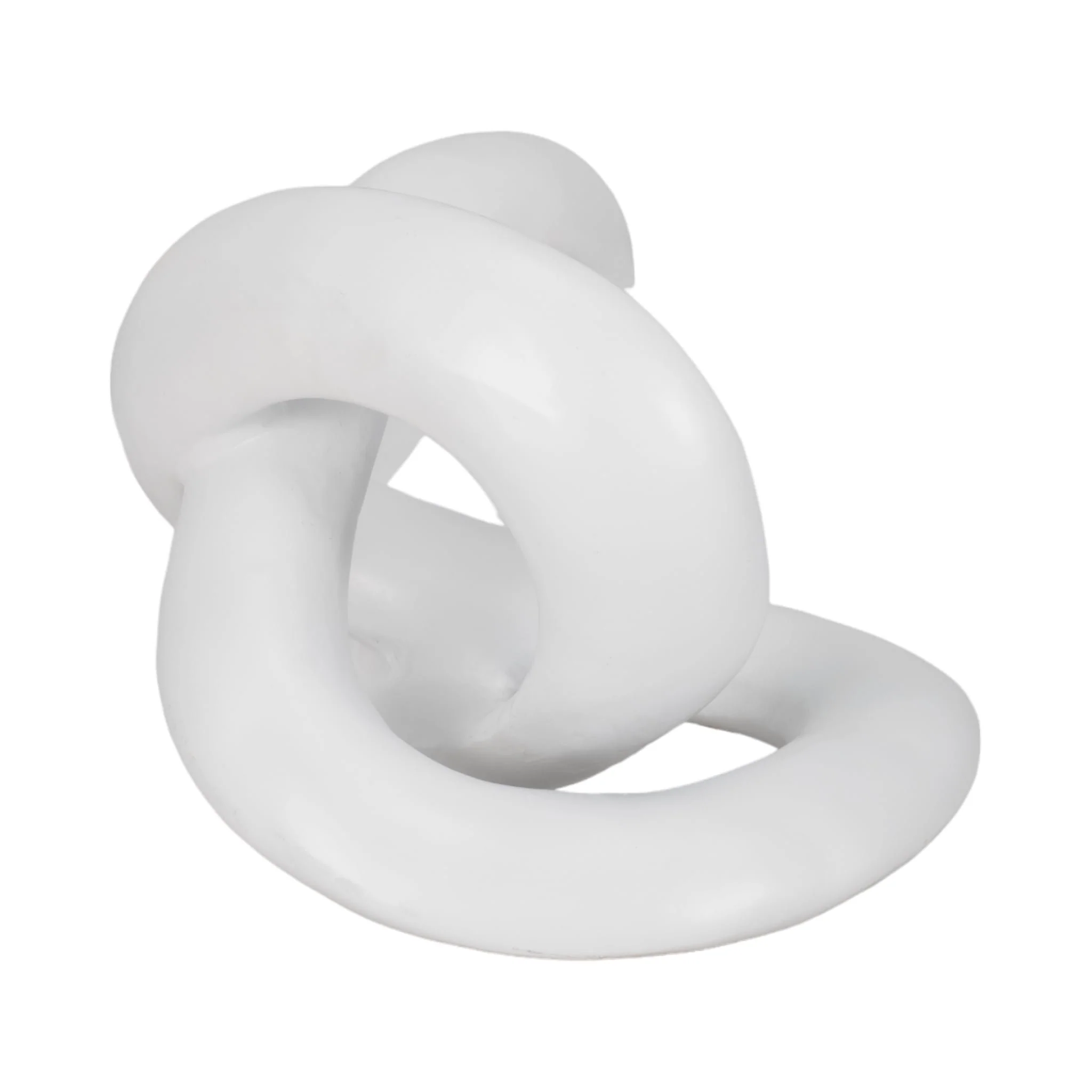 10" Sculptured Knot, White - Image 3