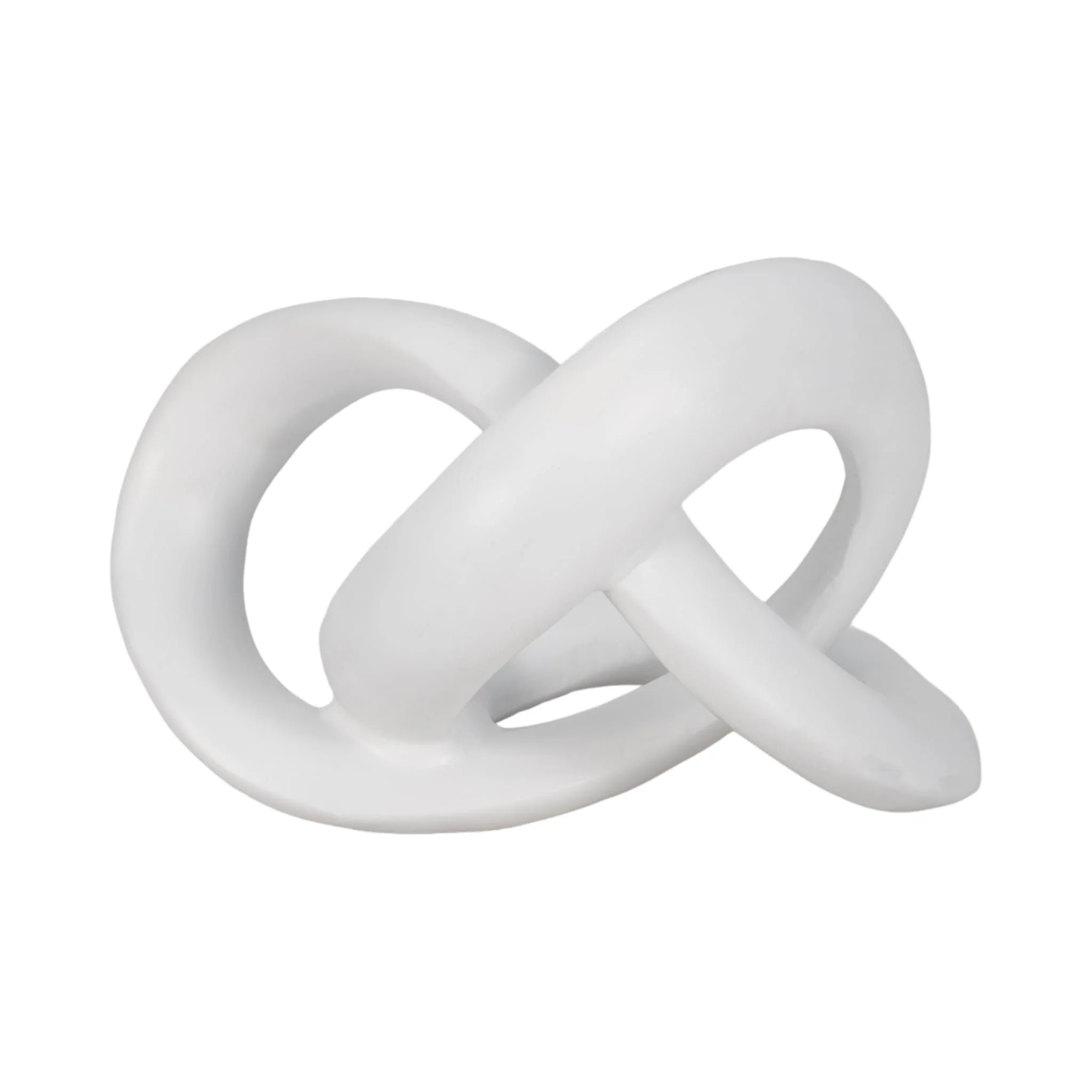 10" Sculptured Knot, White - Image 4
