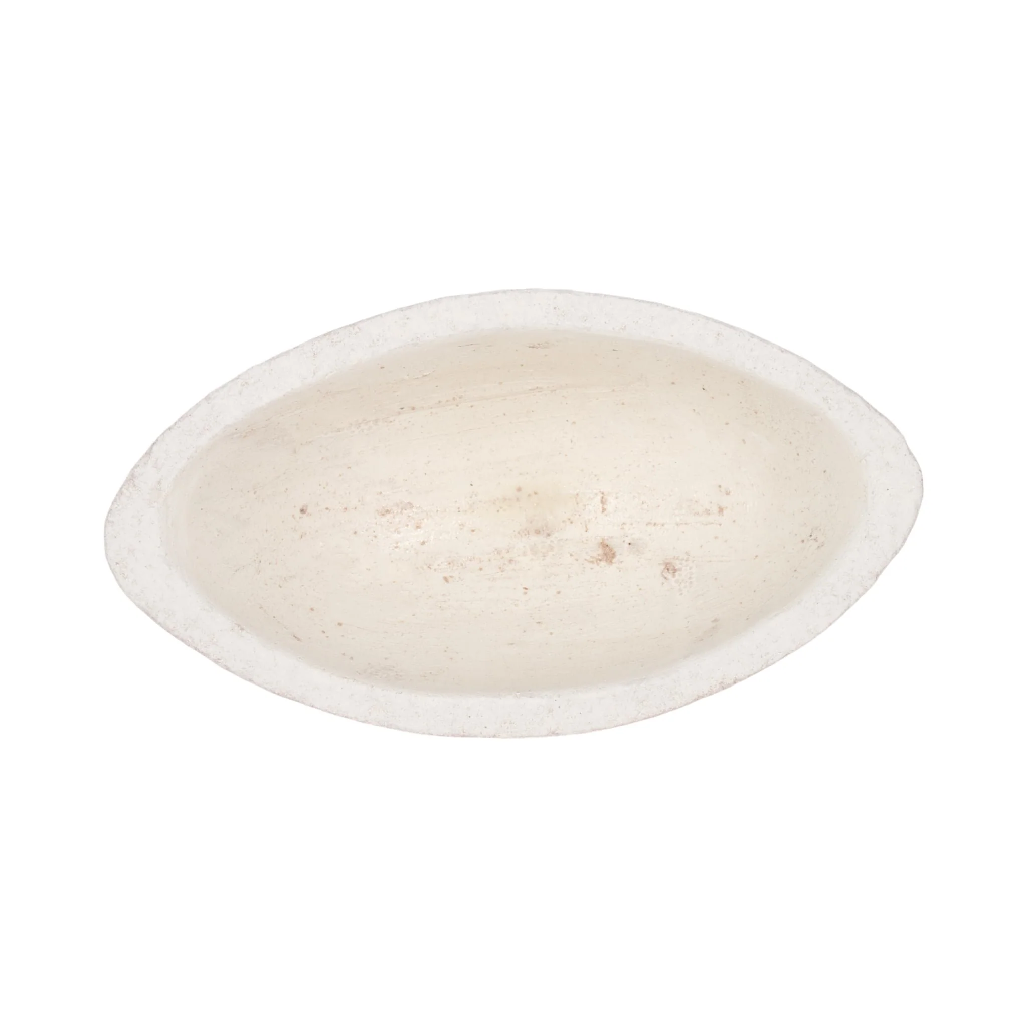 10" Tapered Bowl Rough Finish, White - Image 6