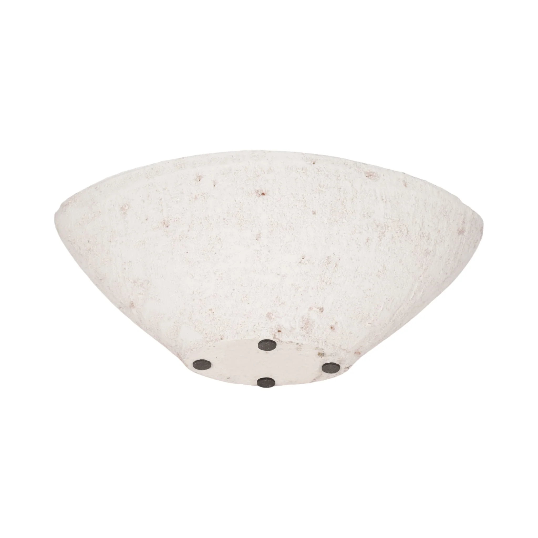 10" Tapered Bowl Rough Finish, White - Image 7