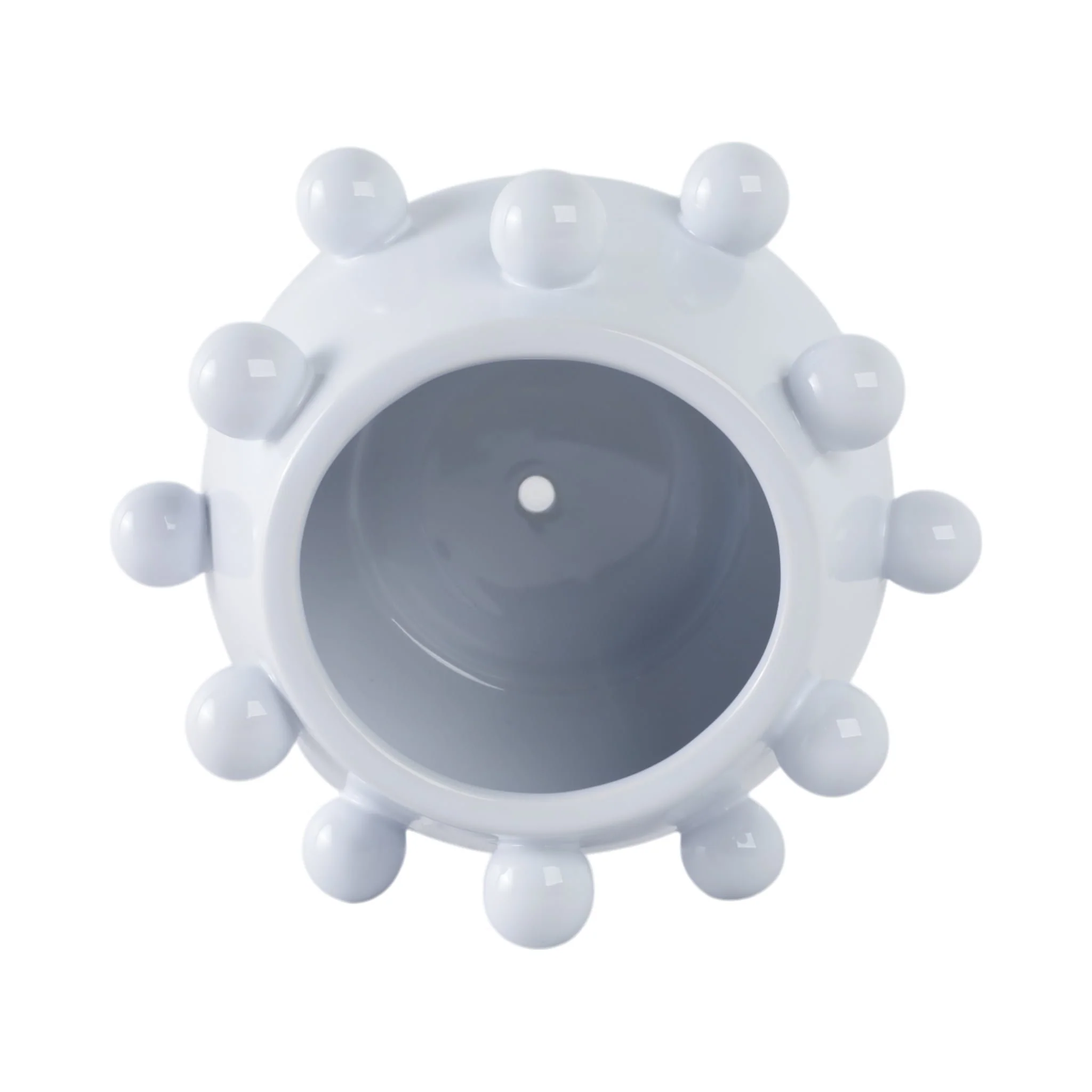 10" Tapered Bubble Planter, White - Image 5