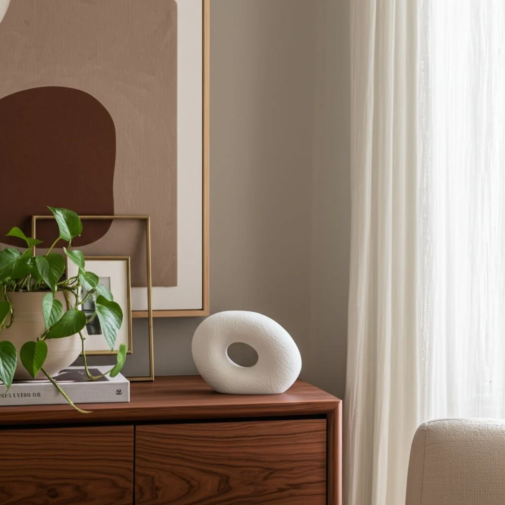 10" Textured Open Cut-out Slanted Circle Object, W - Image 12