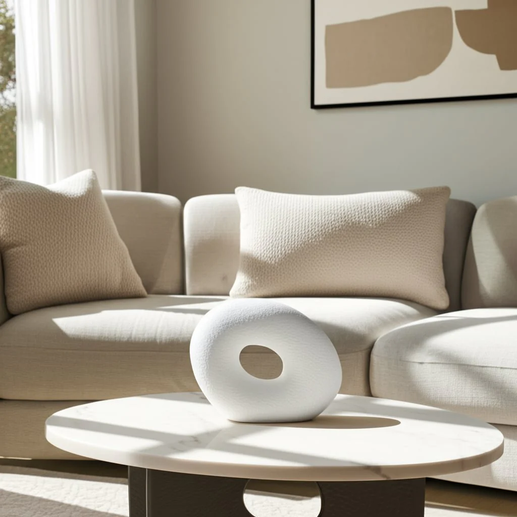 10" Textured Open Cut-out Slanted Circle Object, W - Image 14