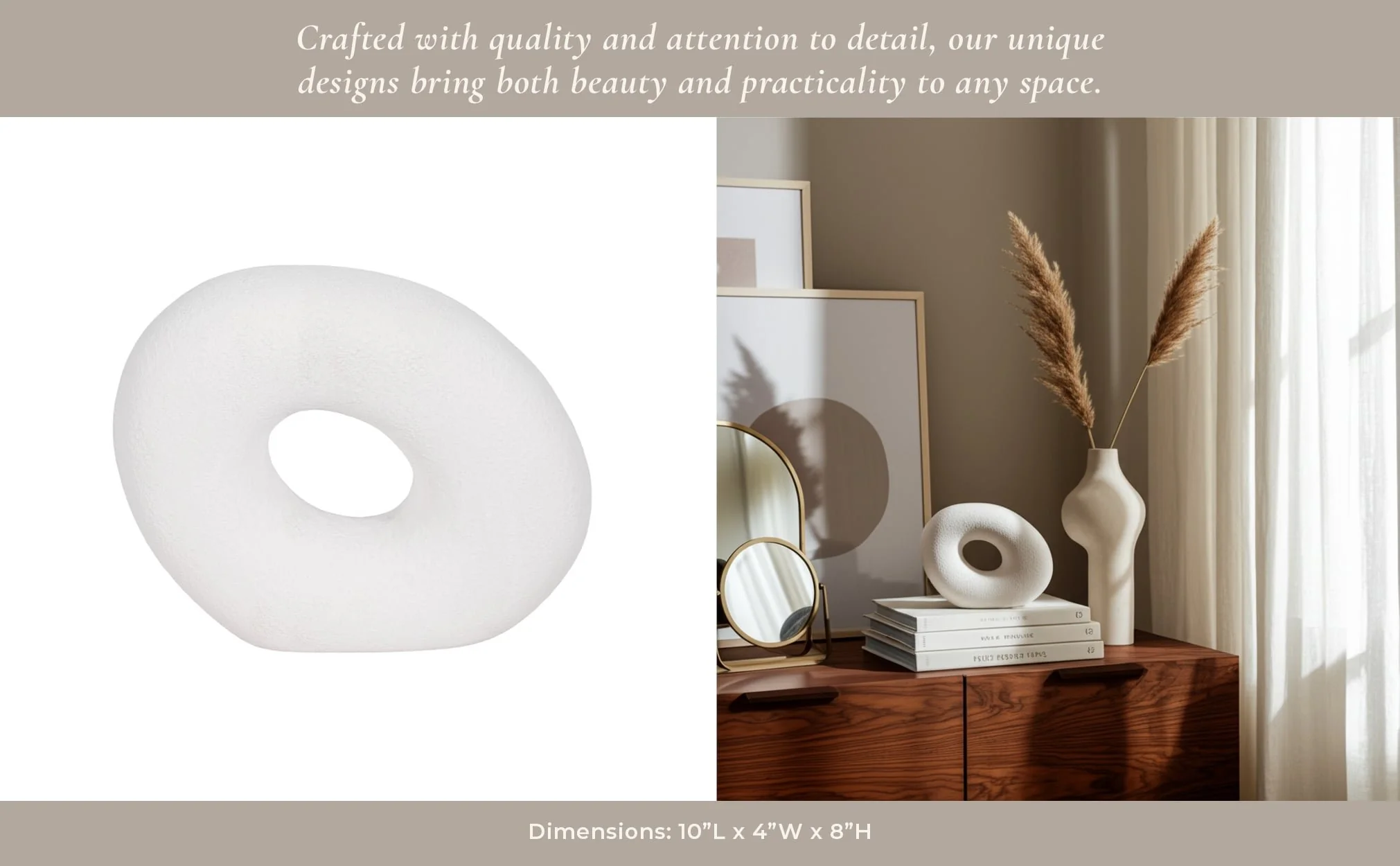 10" Textured Open Cut-out Slanted Circle Object, W - Image 15