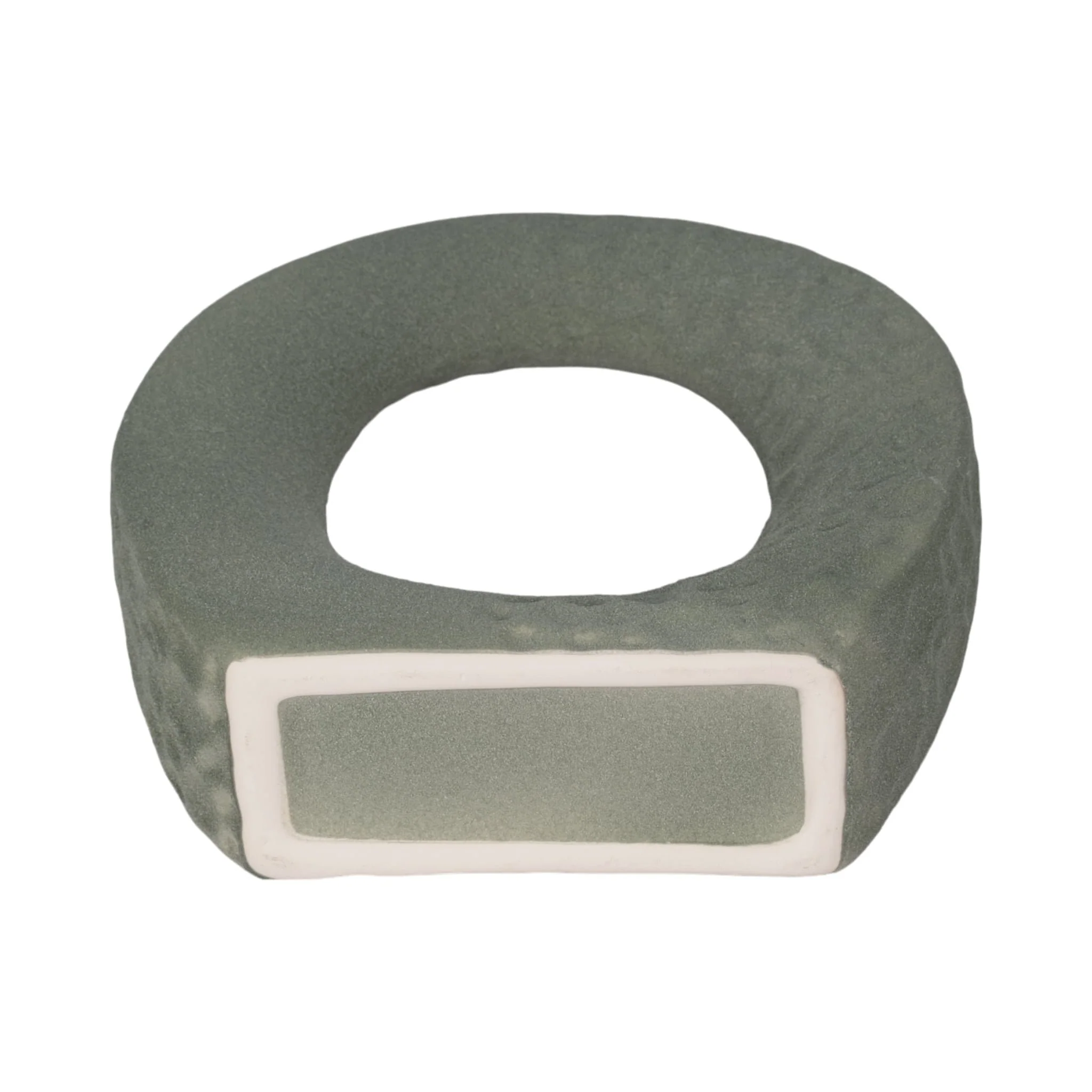 10" Textured Open Cut-out With Vase Opening, Sage - Image 7