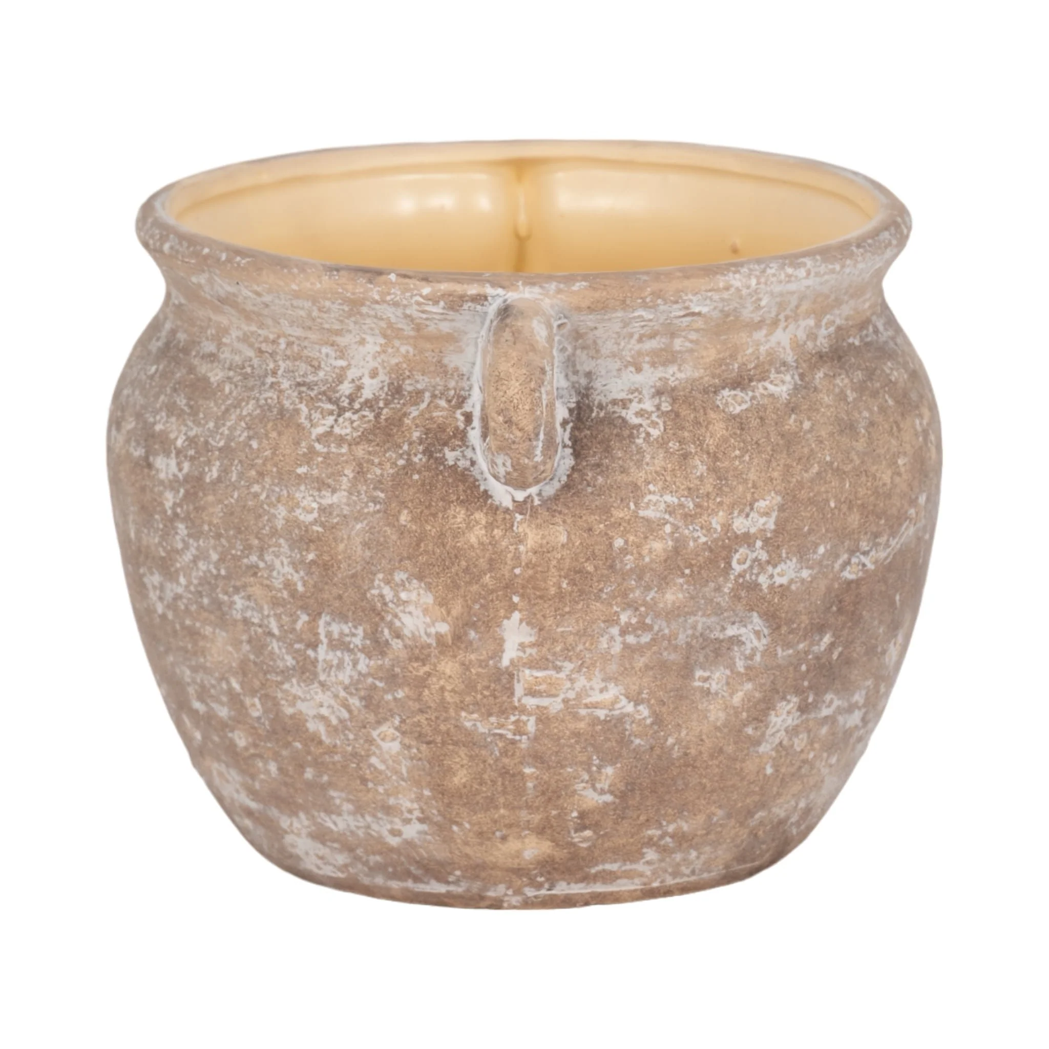 10" Textured Stoneware Jug Planter, Ivory - Image 4