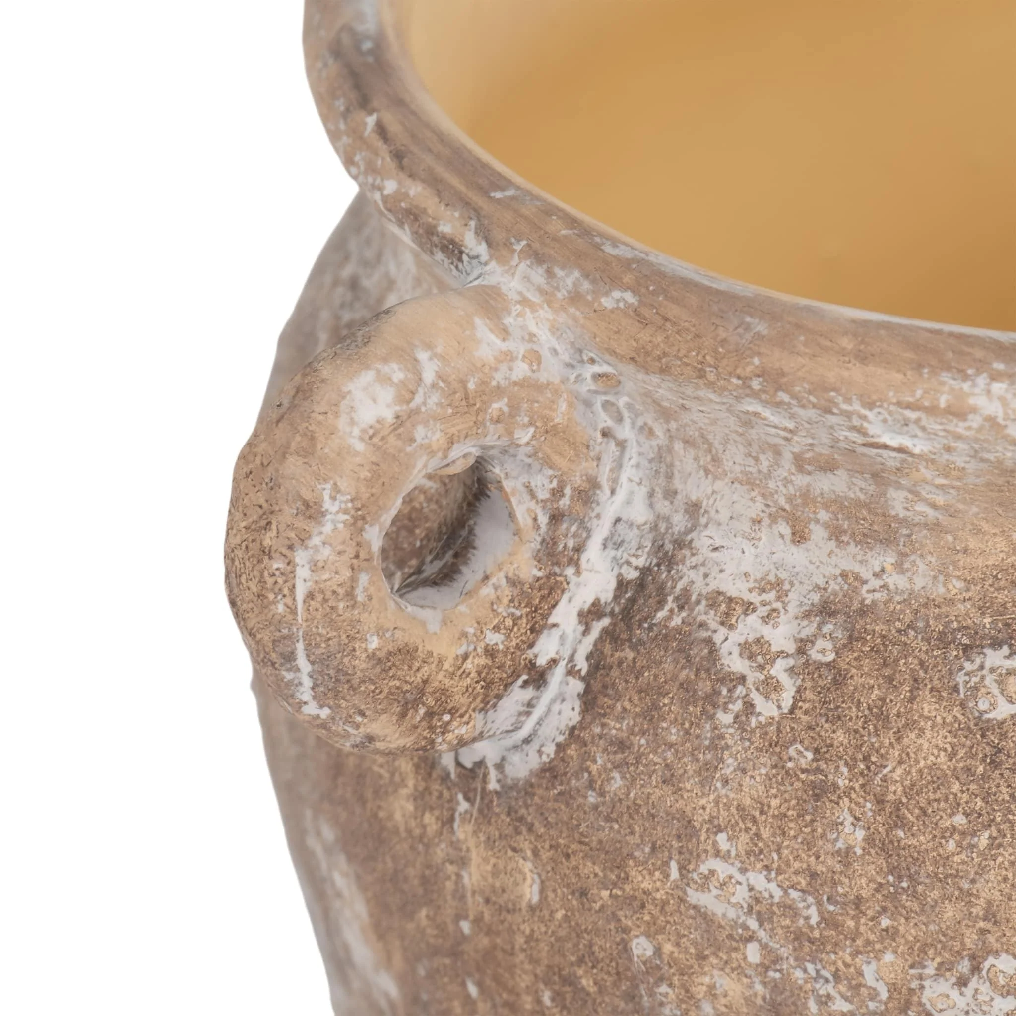 10" Textured Stoneware Jug Planter, Ivory - Image 5
