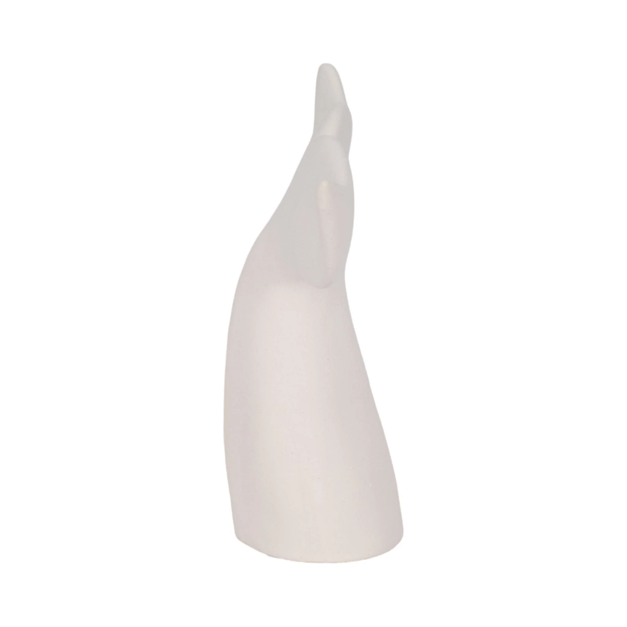 10" Textured Whale Tail, White - Image 3