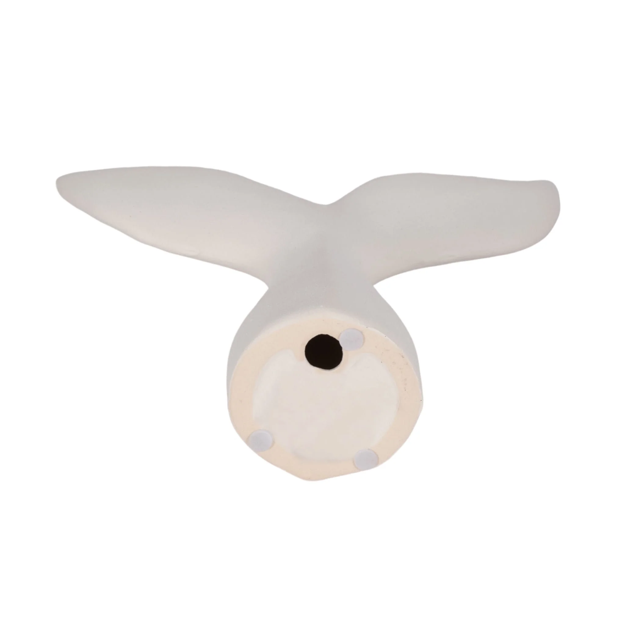 10" Textured Whale Tail, White - Image 7
