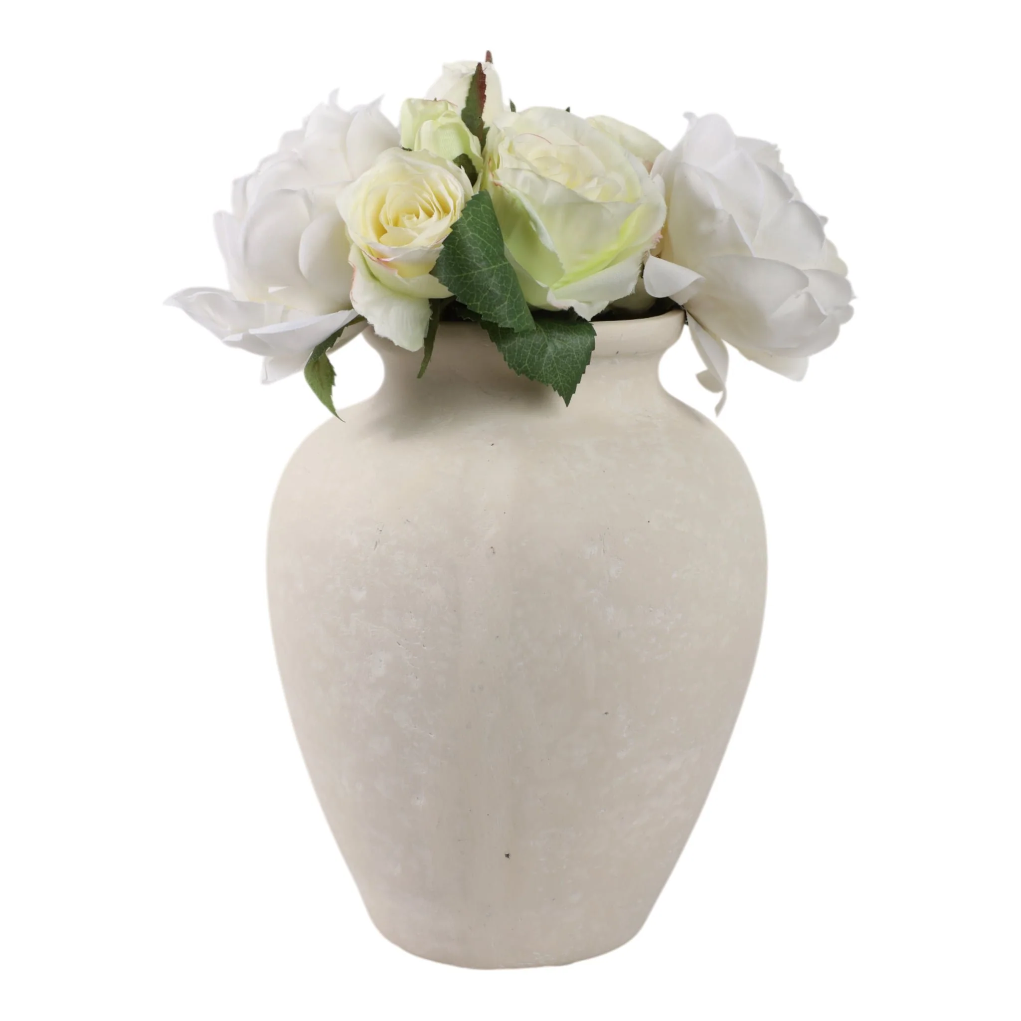 10" Traditional Jug, Paper Mache, Ivory - Image 2
