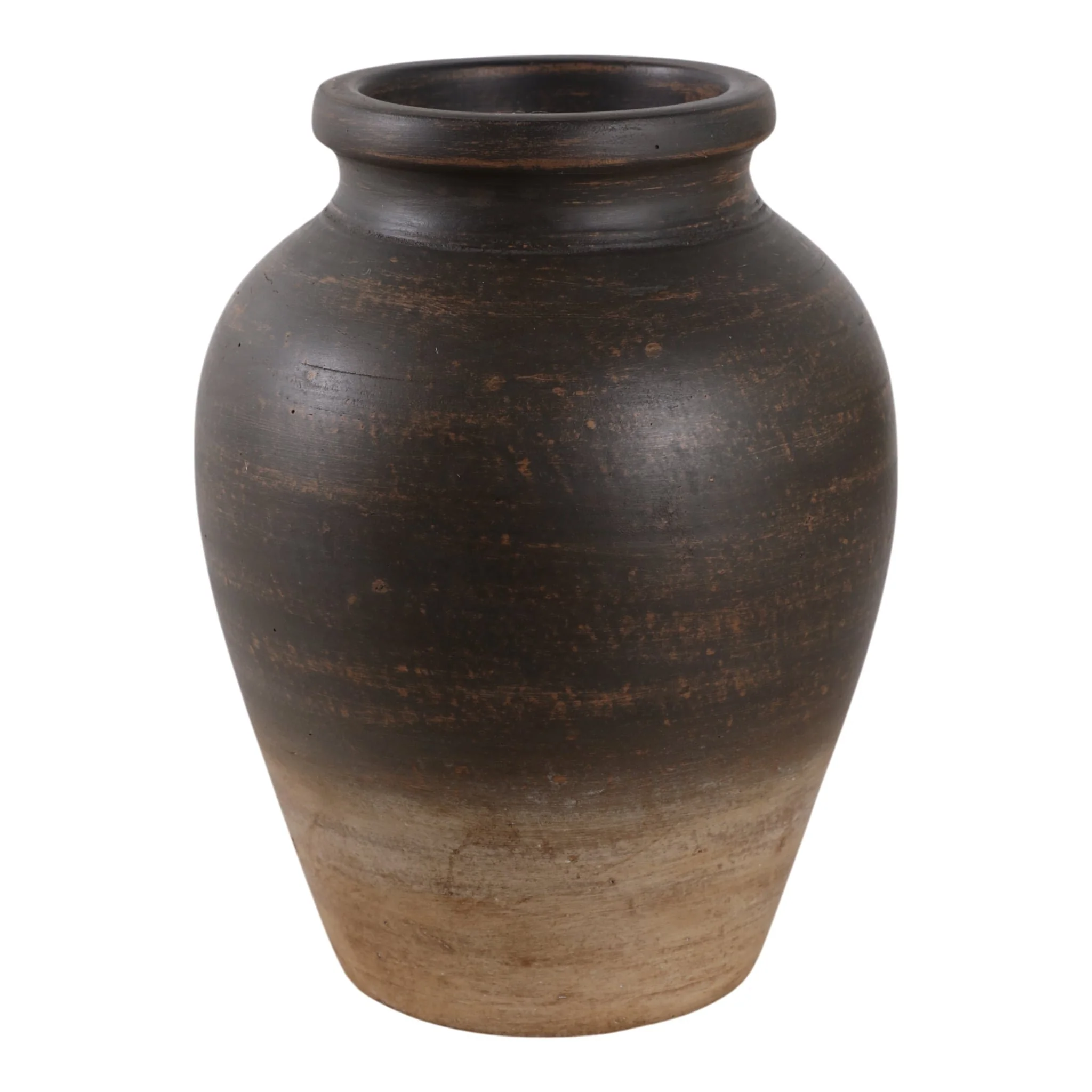 10" Traditional Terracotta Jug, Chocolate Brown - Image 3