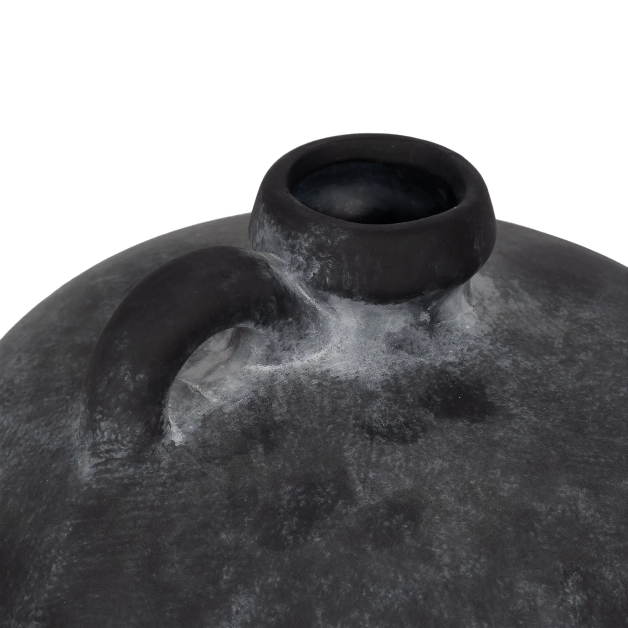 10" Weathered Jug With Handle, Black - Image 5
