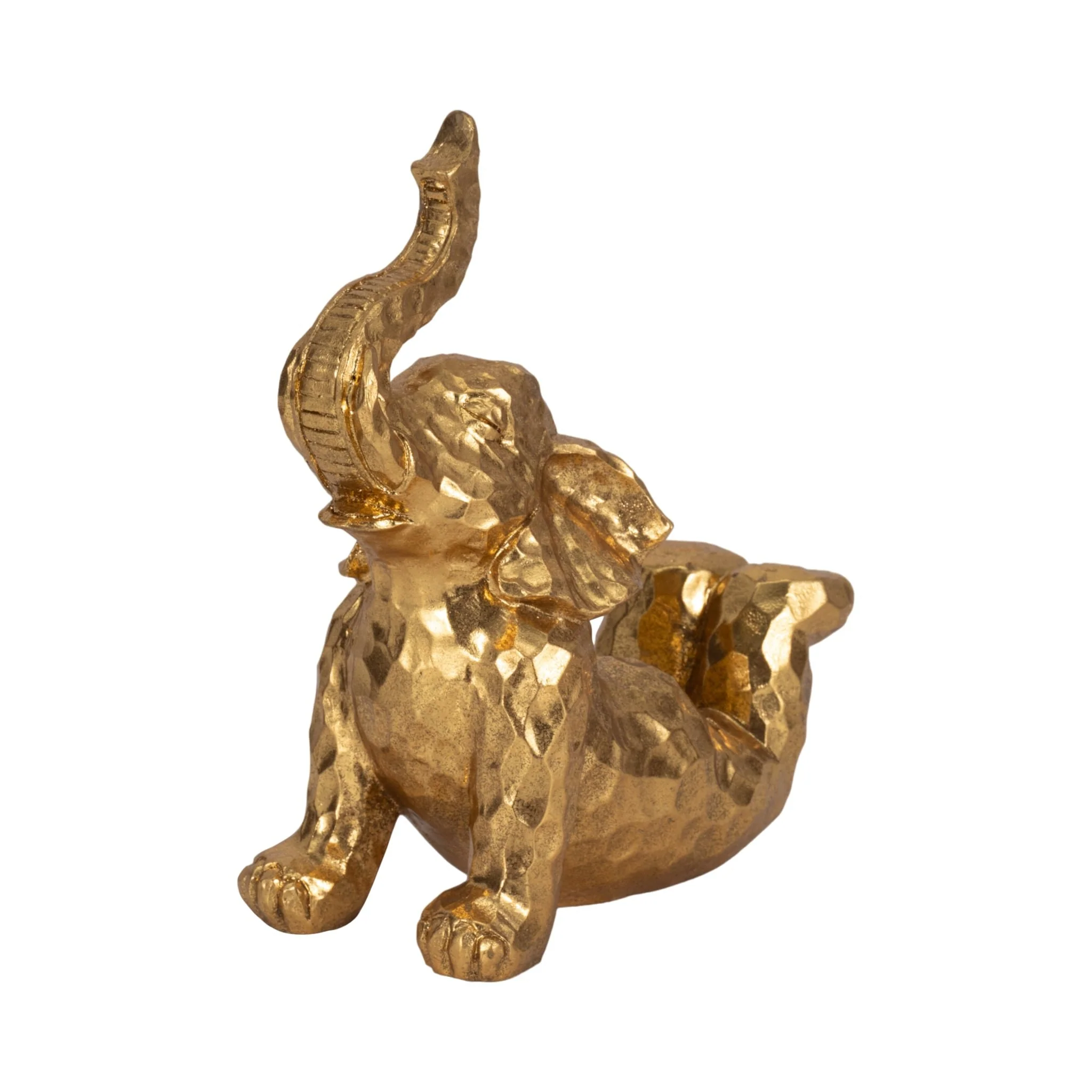 10" Yoga Elephant, Gold - Image 2