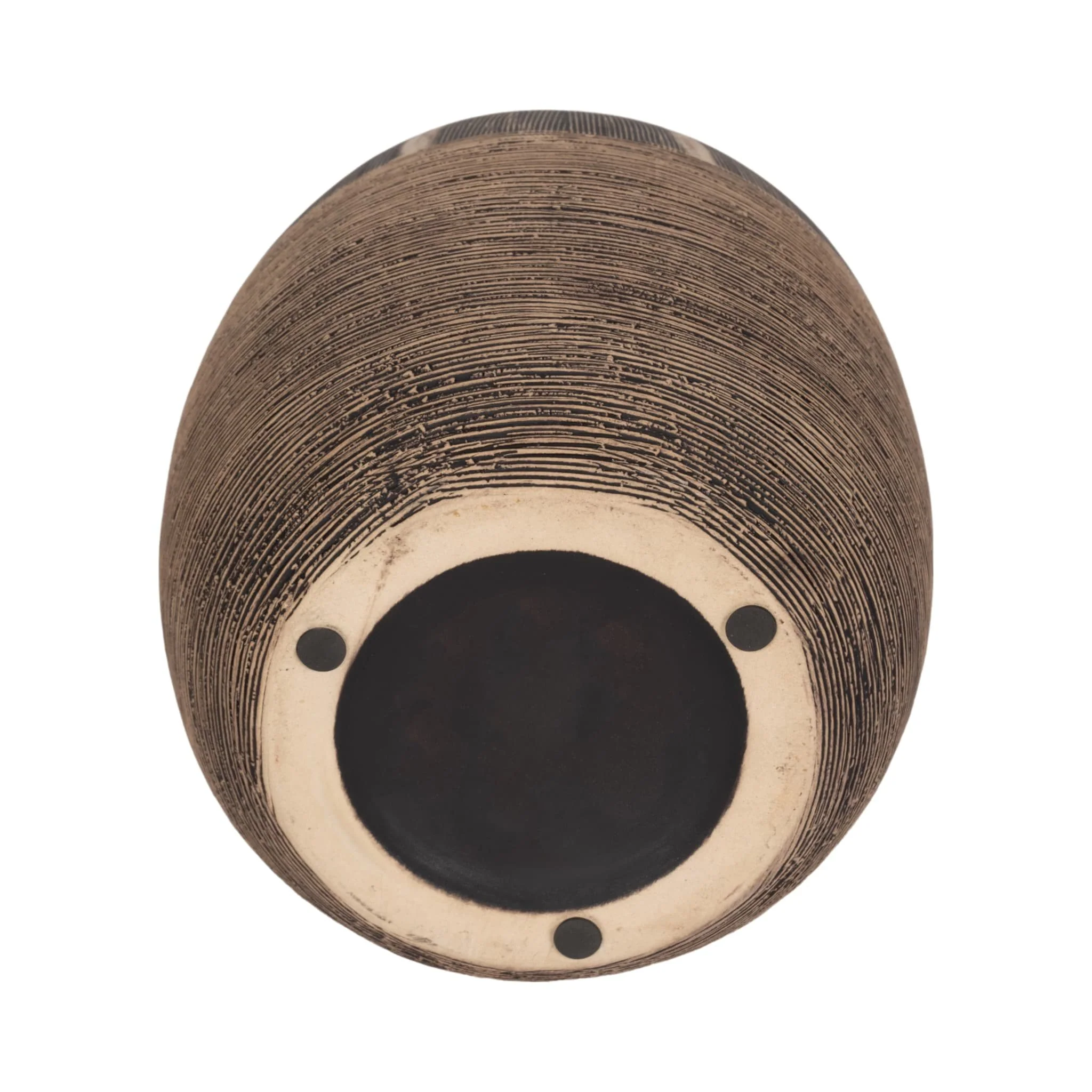 10"h Tribal Vase, Brown - Image 6