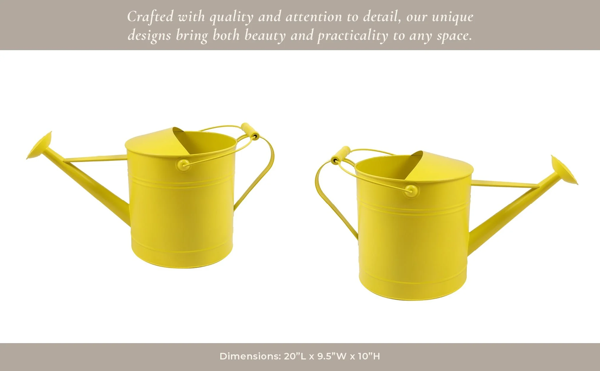 10x20" Watering Can, Yellow - Image 11