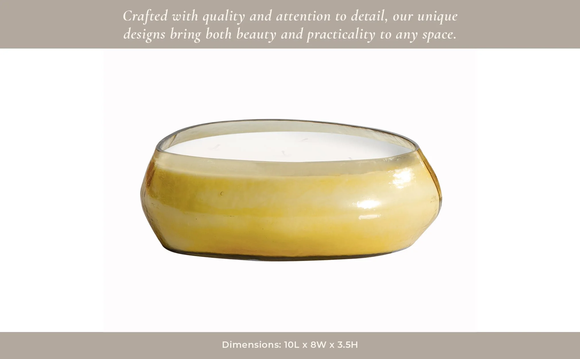10x3" 61 Oz Midnight Amber Scented Candle, Amber - Image 12