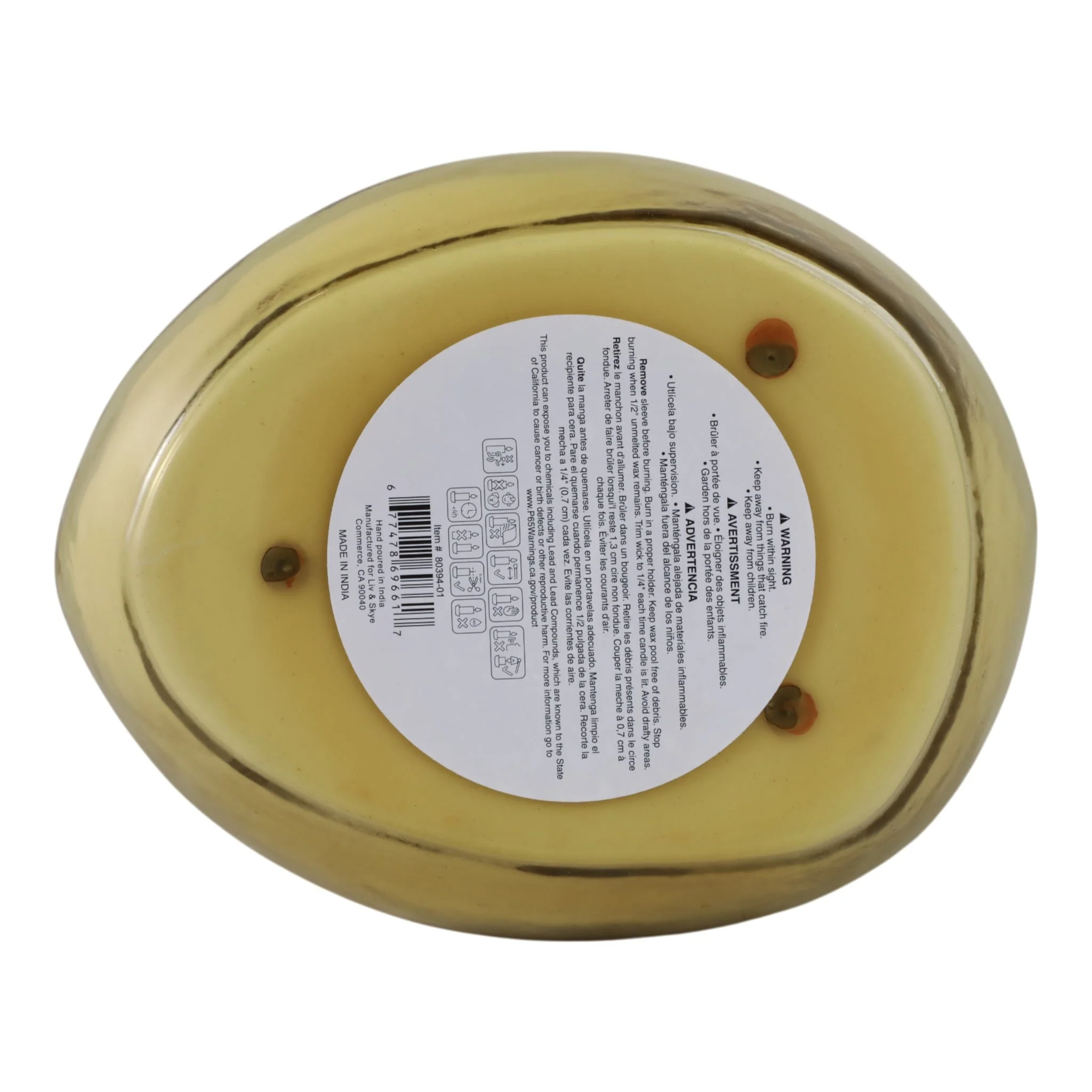10x3" 61 Oz Midnight Amber Scented Candle, Amber - Image 7