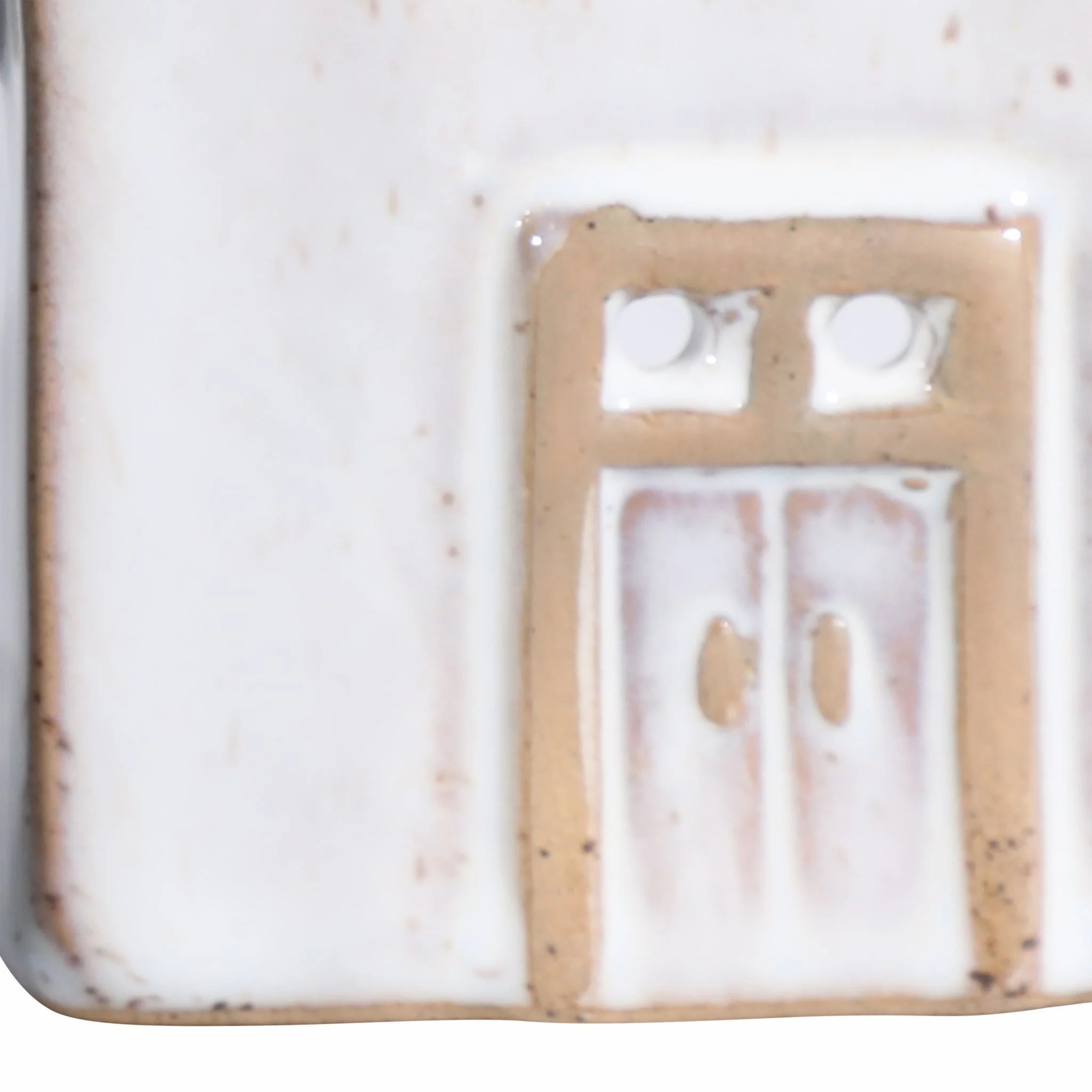 10x3" Narrow House Tealight Holder, Ivory - Image 5