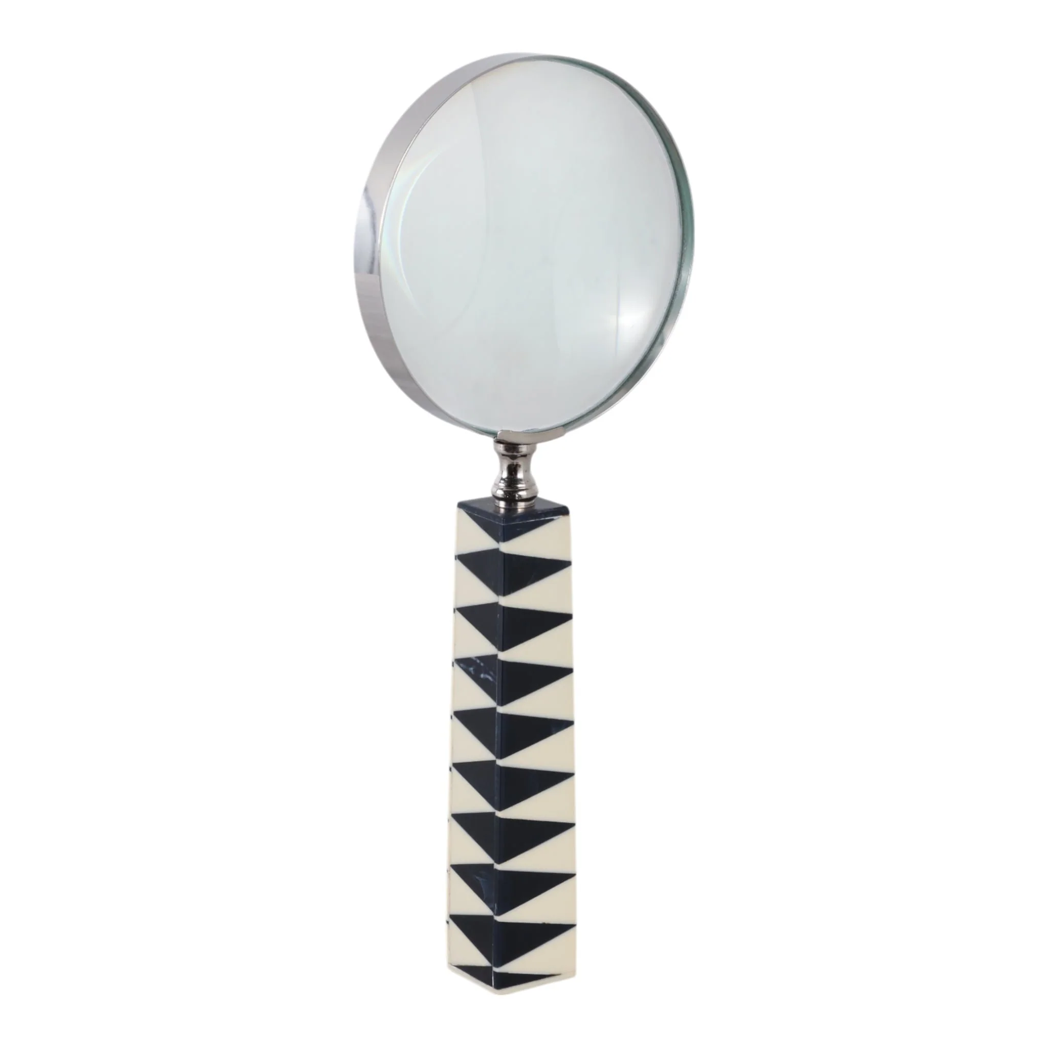 10x4" Sharp Lines Magnifying Glass, Blue/white - Image 2