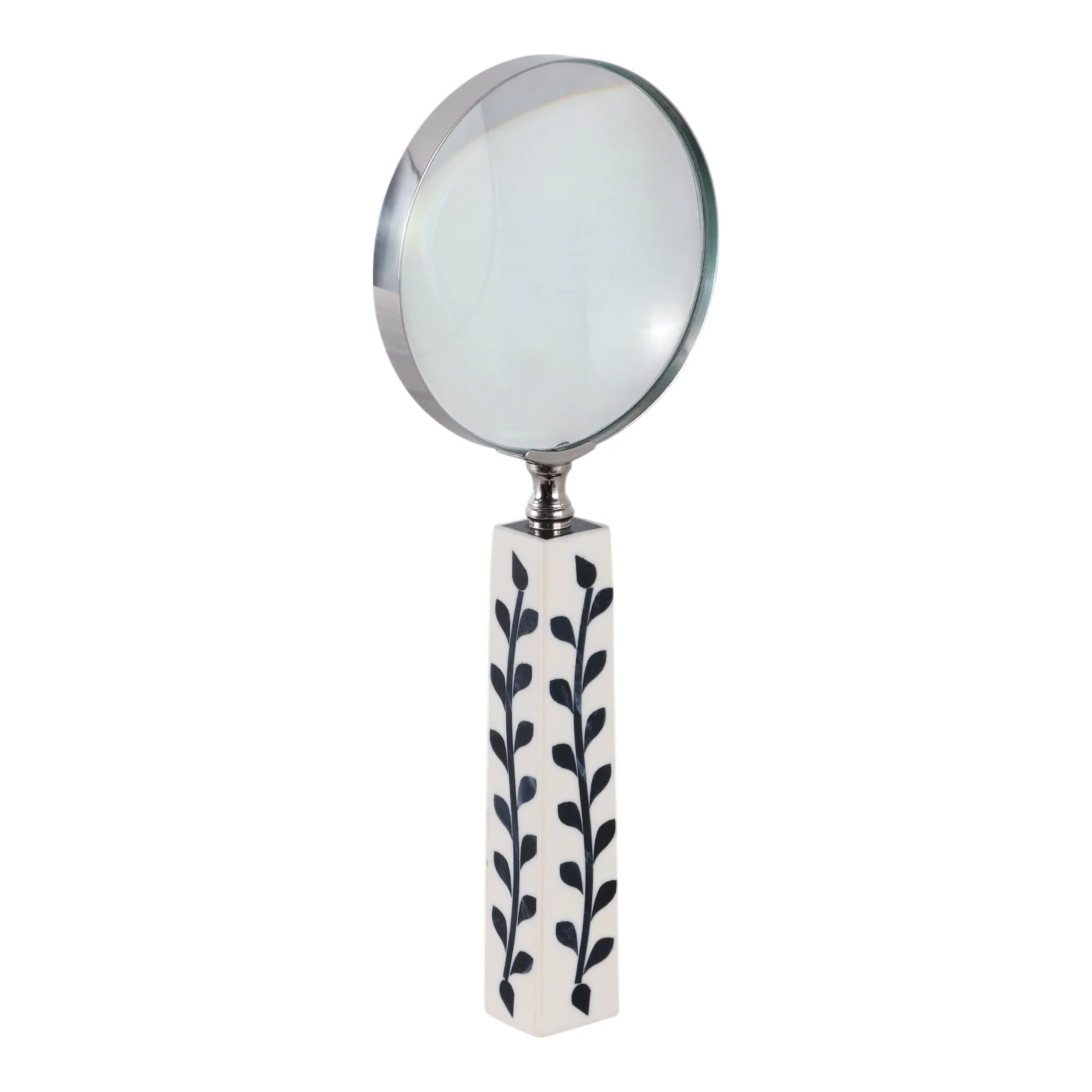 10x4" Vines Handle Magnifying Glass, White/blue - Image 2