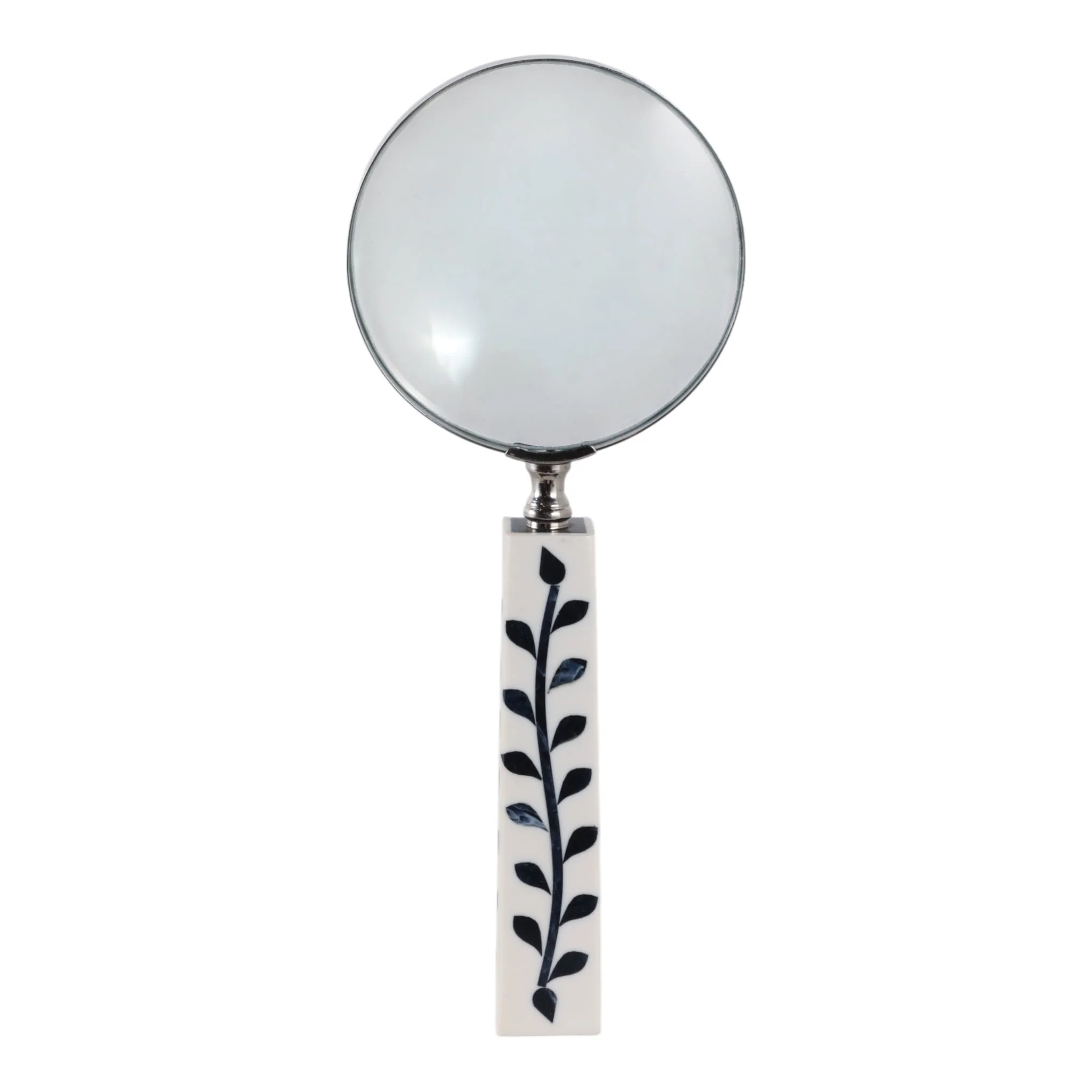 10x4" Vines Handle Magnifying Glass, White/blue - Image 4
