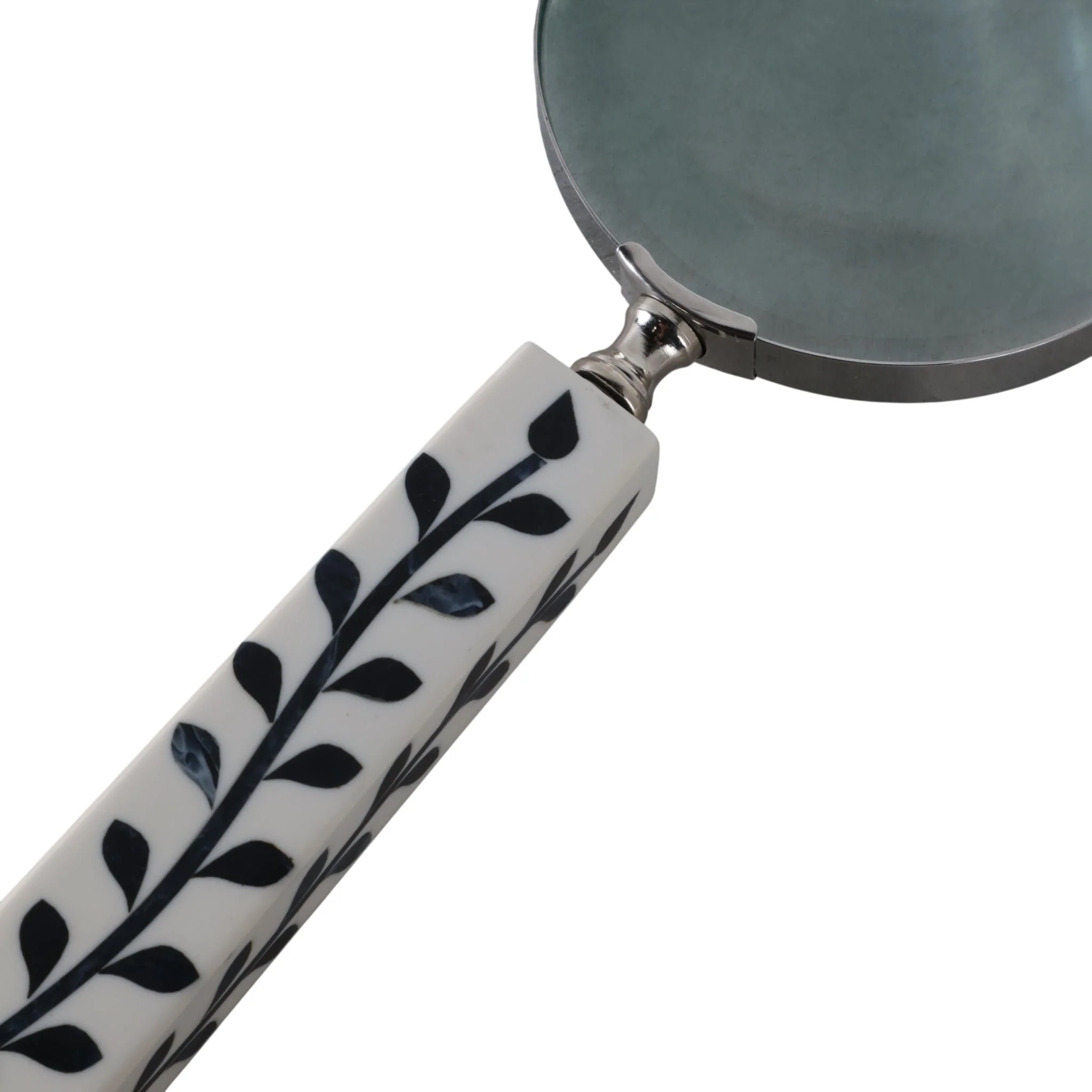 10x4" Vines Handle Magnifying Glass, White/blue - Image 5