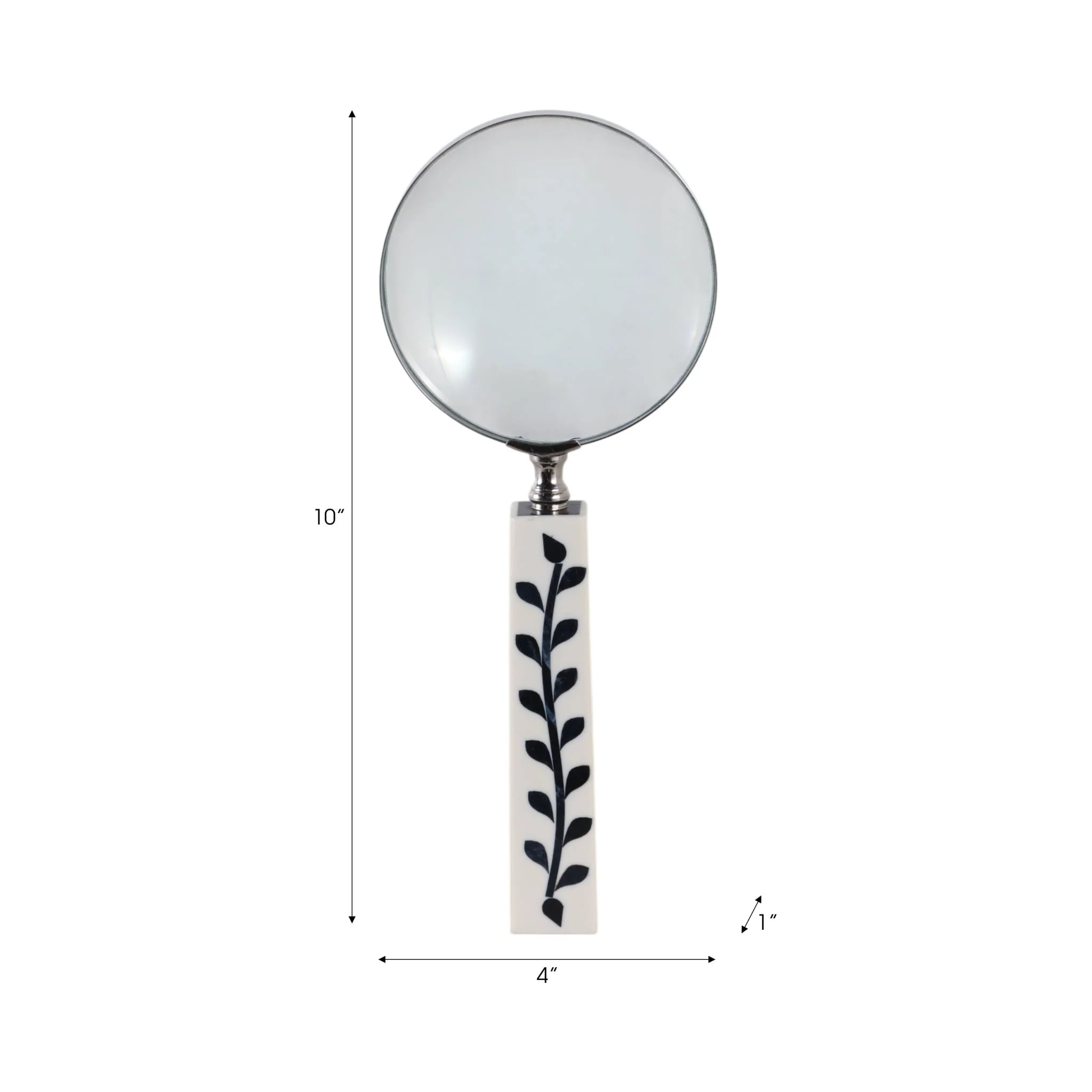 10x4" Vines Handle Magnifying Glass, White/blue - Image 8