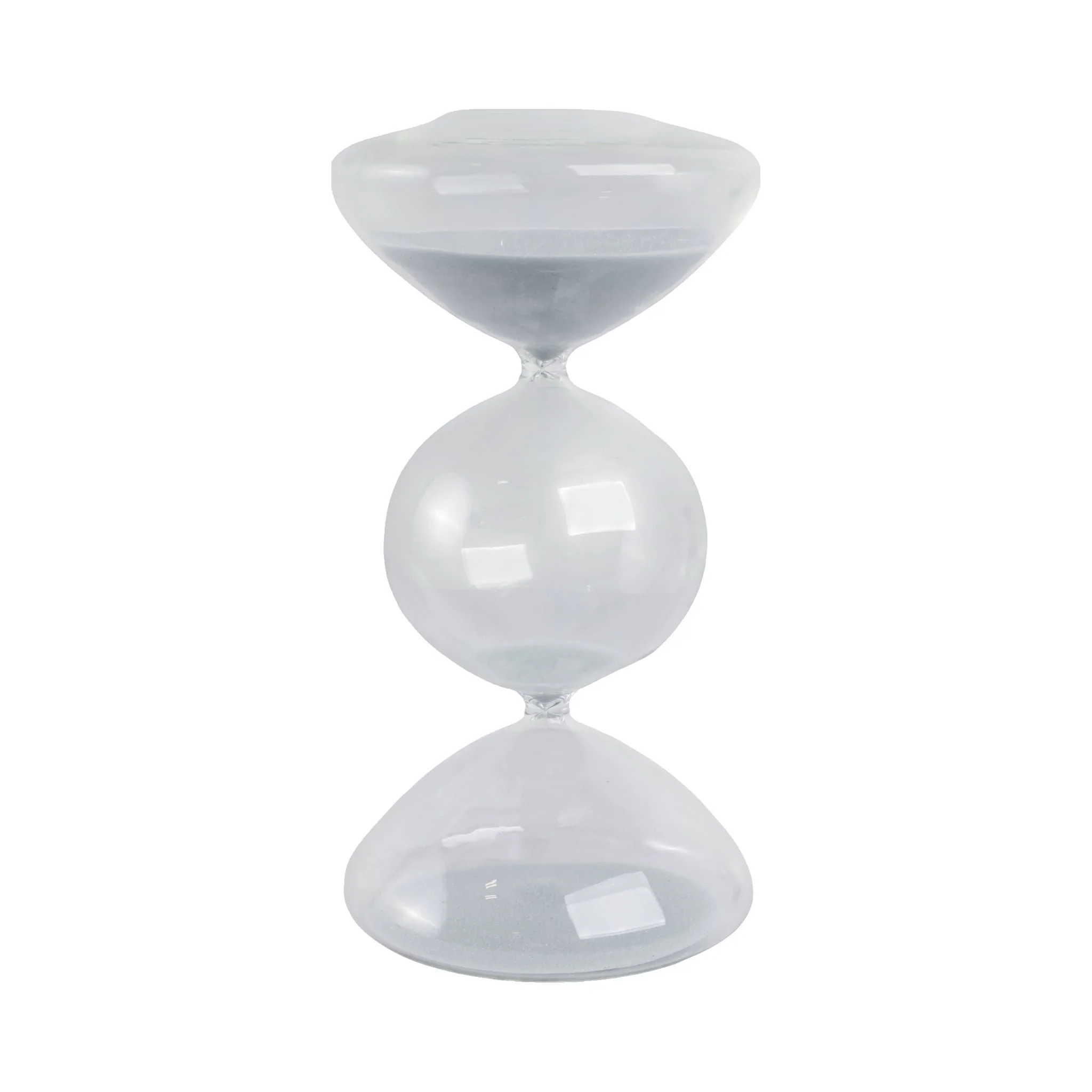 10x5" Glass 60min Large Bubble Sandtimer, Clear - Image 3