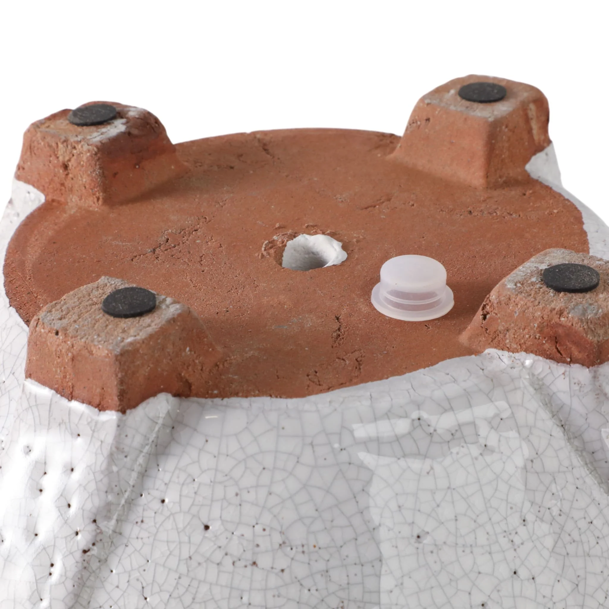 10x6" Footed Planter, White - Image 7