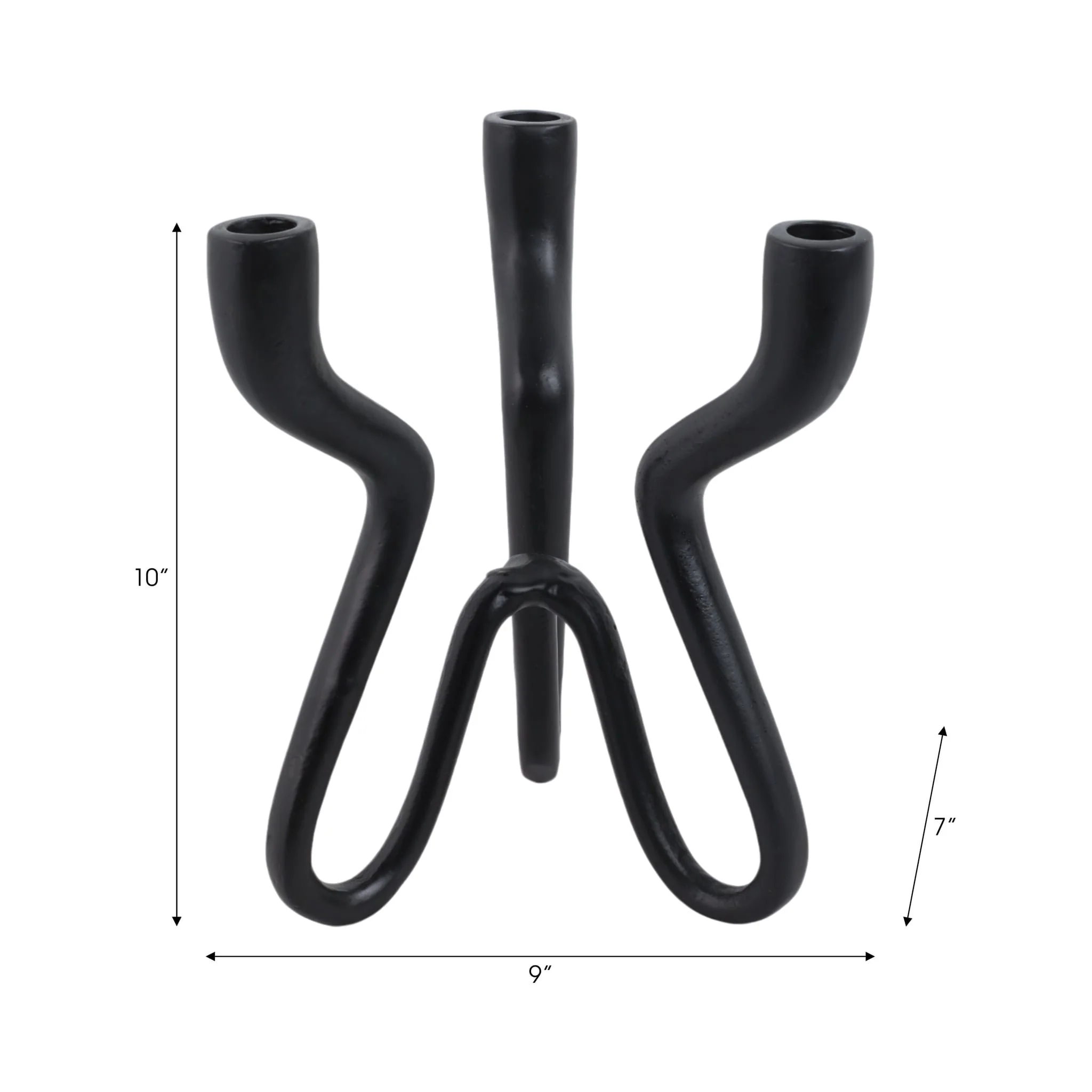 10x9" Loopy 3-taper Holder, Black - Image 8