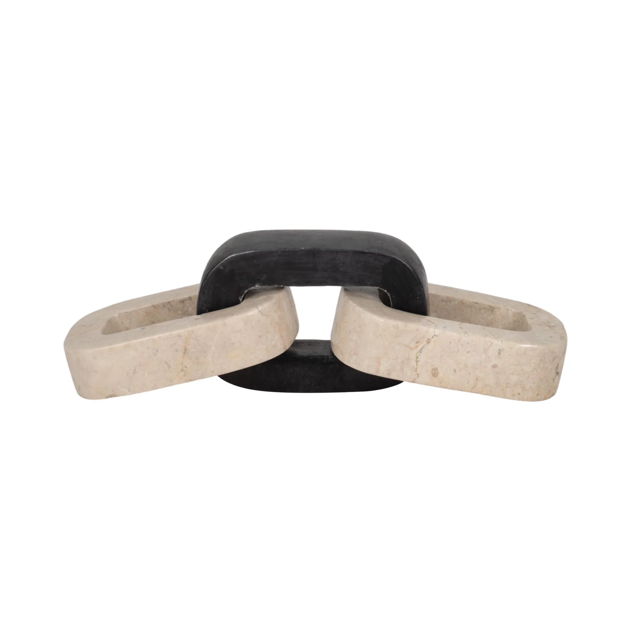 11" 3-link Onyx Marble Chain, Beige - Image 2
