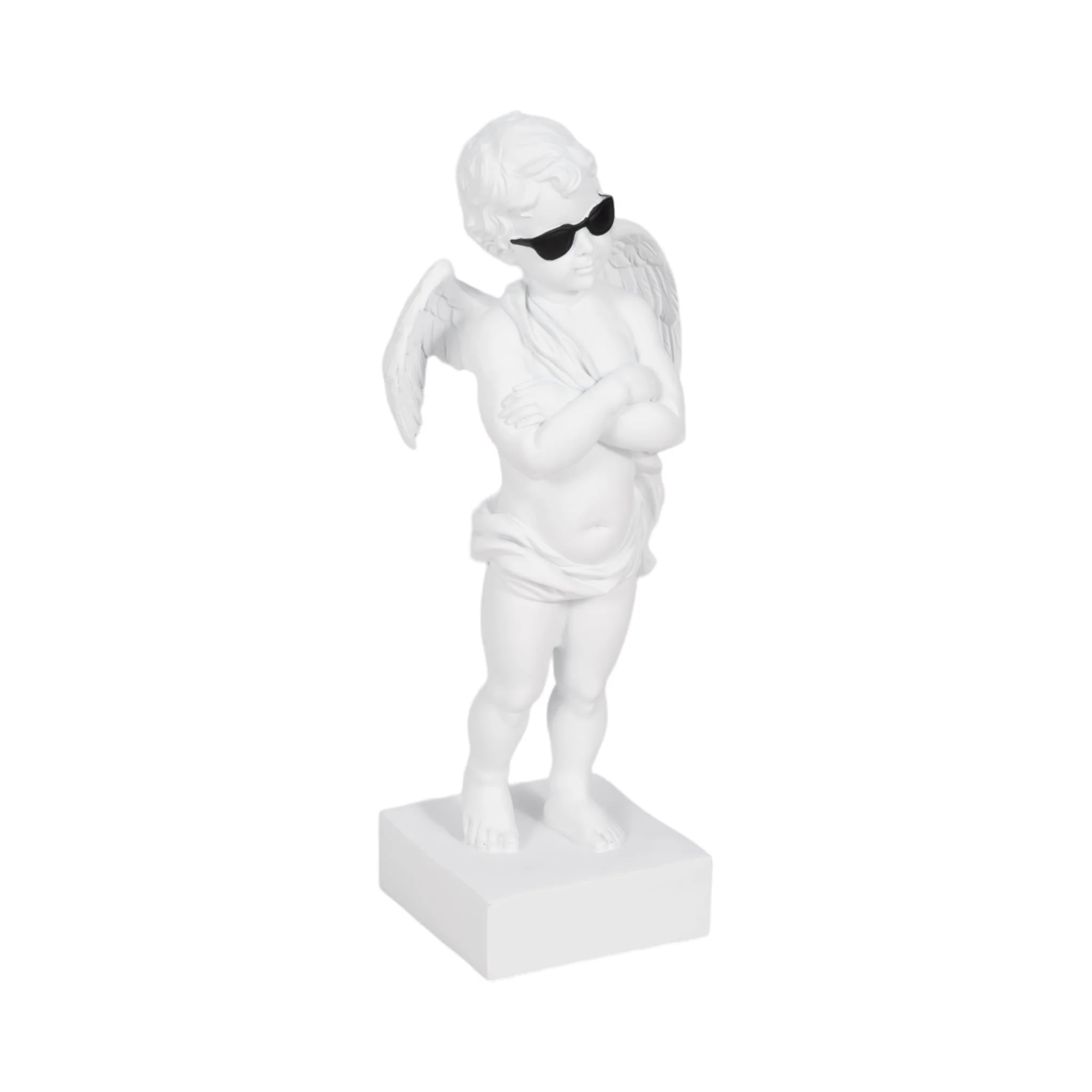 11" Angel With Sunglasses, White - Image 2