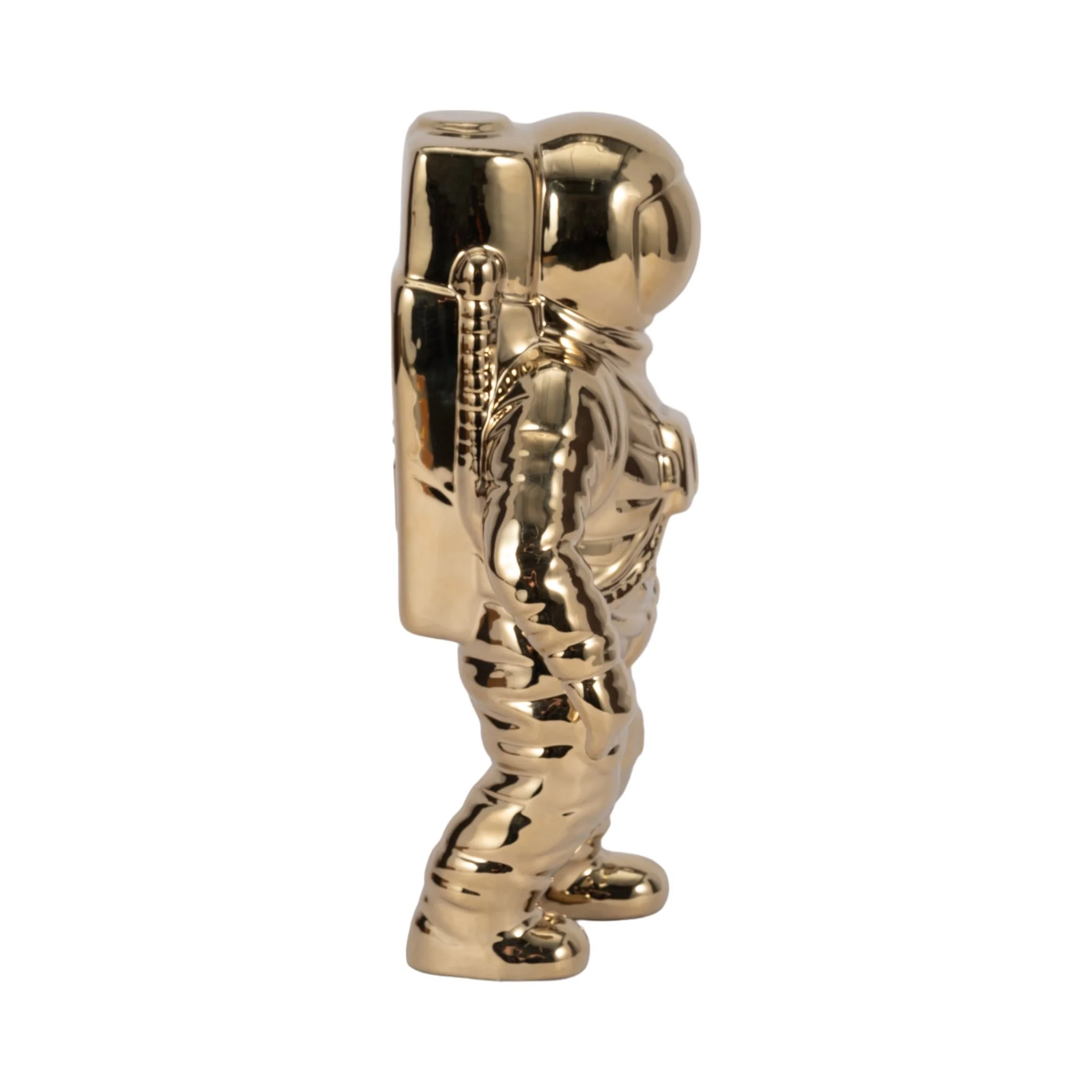 11" Astronaut Statuette, Gold - Image 3